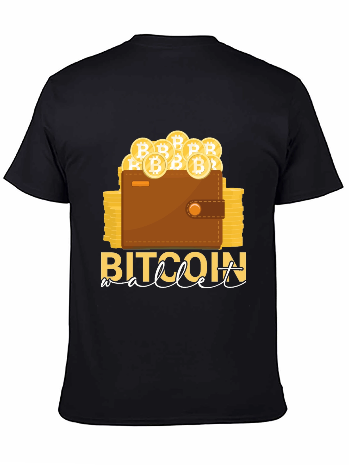 Bitcoin Wallet T-Shirt Crypto Design