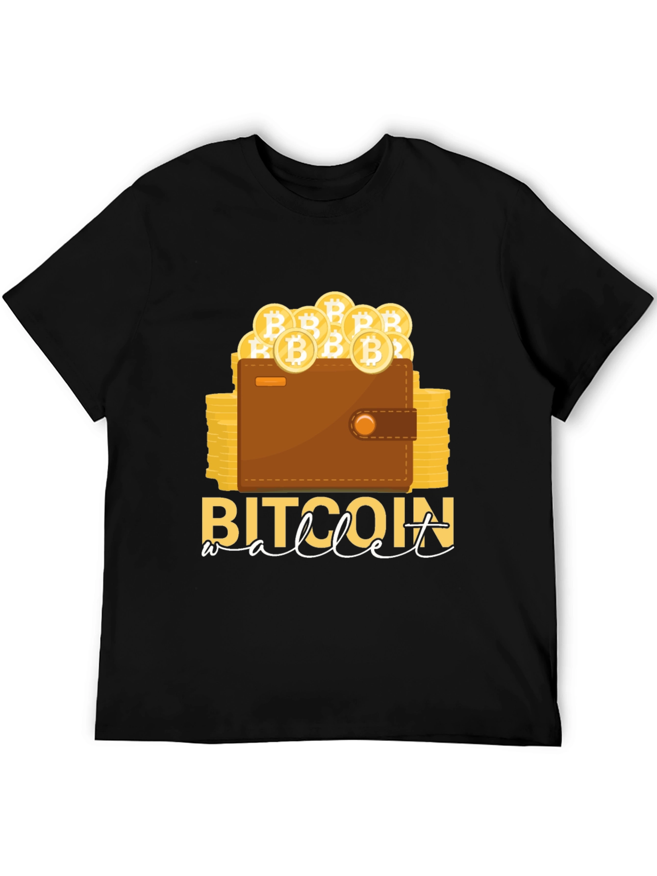 Bitcoin Wallet T-Shirt Crypto Design