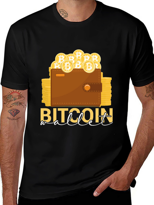 Bitcoin Wallet T-Shirt Crypto Design