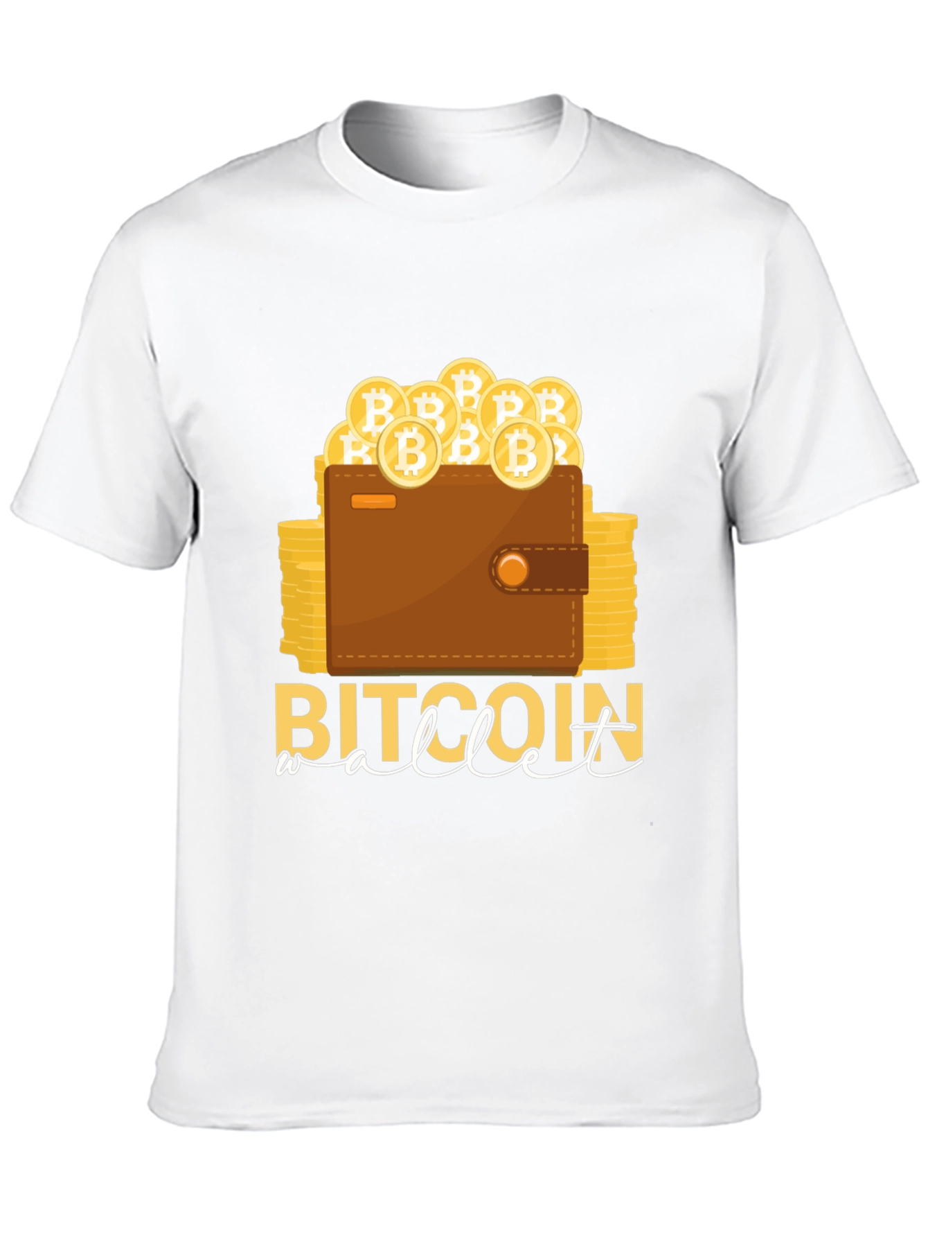 Bitcoin Wallet T-Shirt Crypto Design