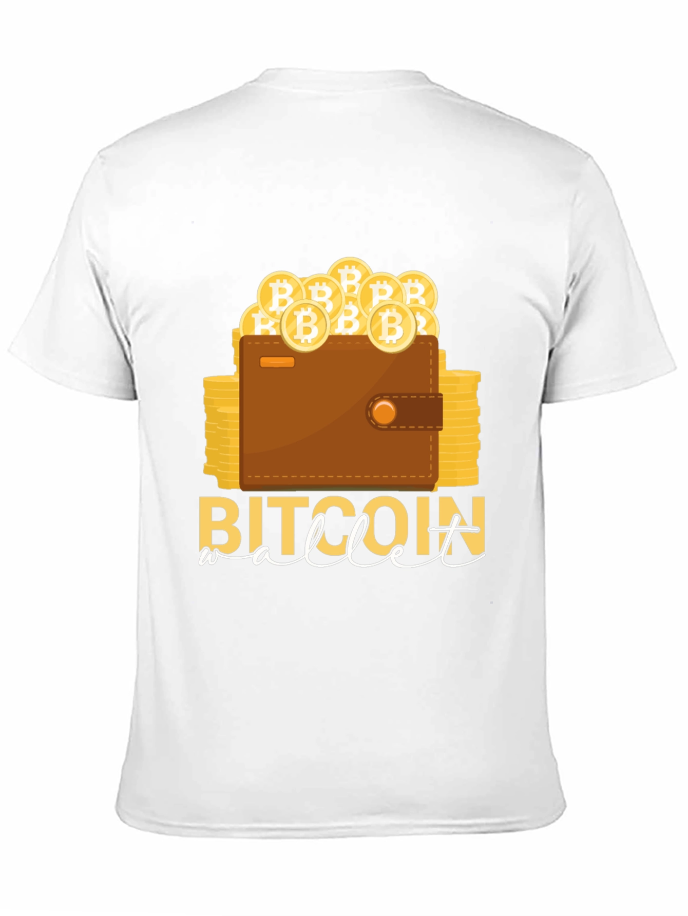 Bitcoin Wallet T-Shirt Crypto Design