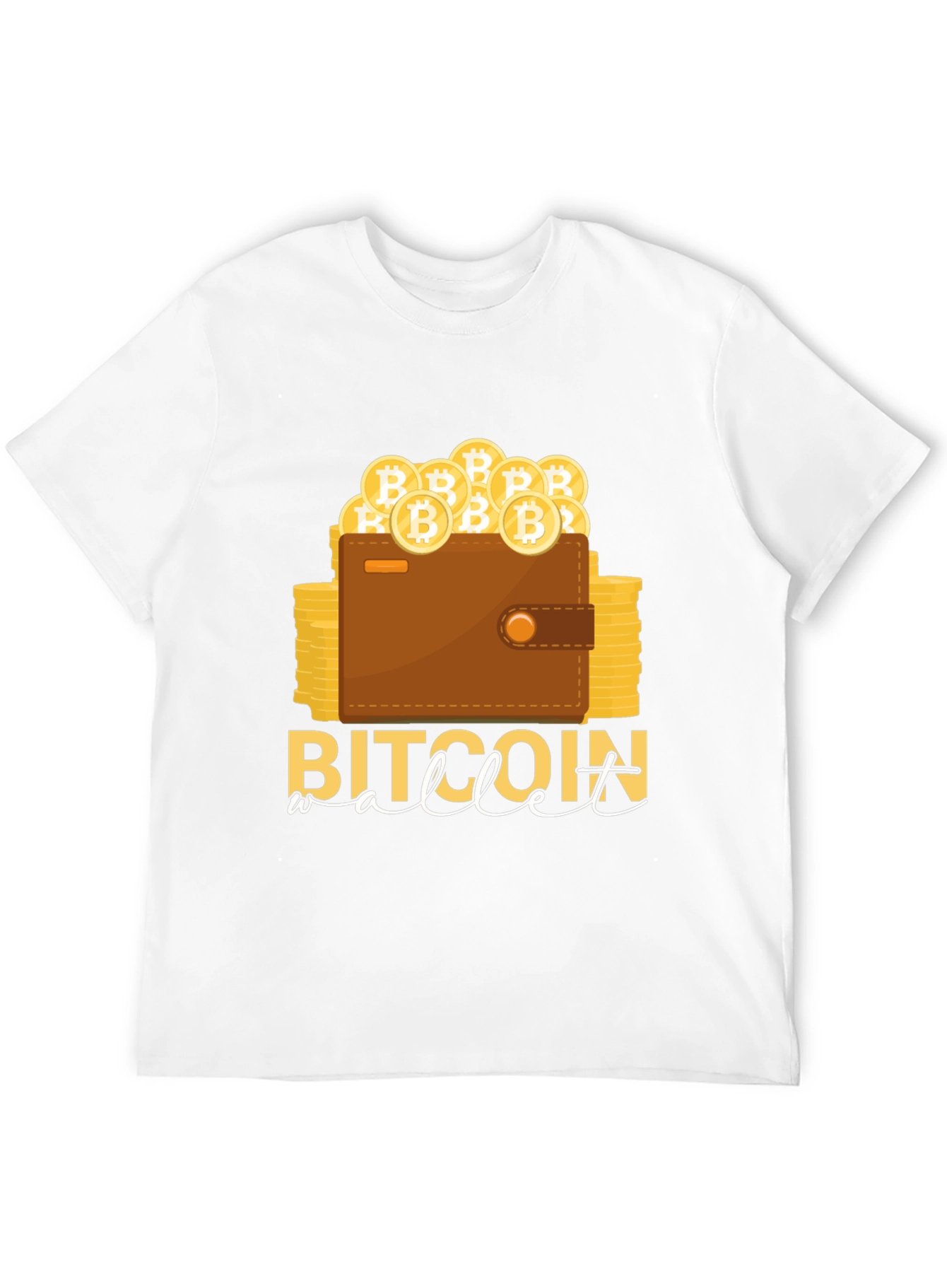 Bitcoin Wallet T-Shirt Crypto Design