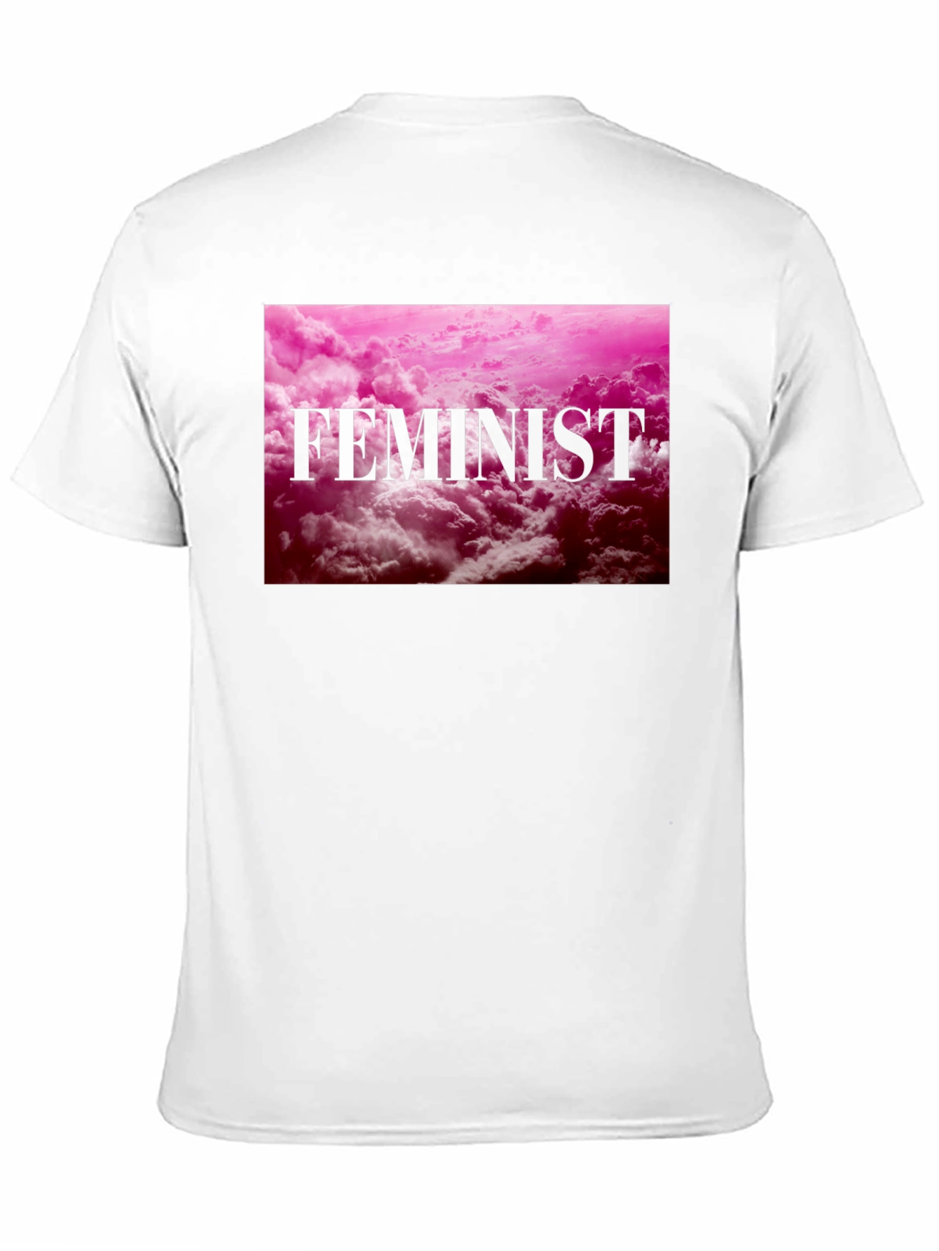 Feminist Graphic Tee - Pink Cloud Design