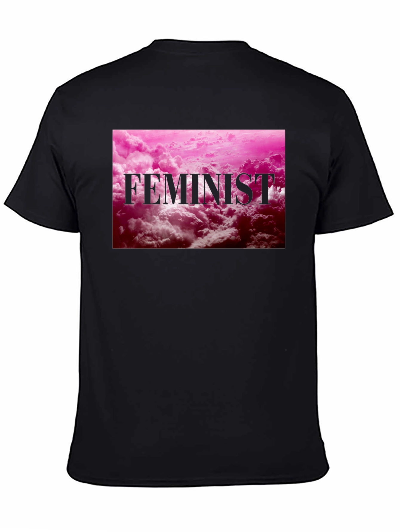 Feminist Graphic Tee - Pink Cloud Design