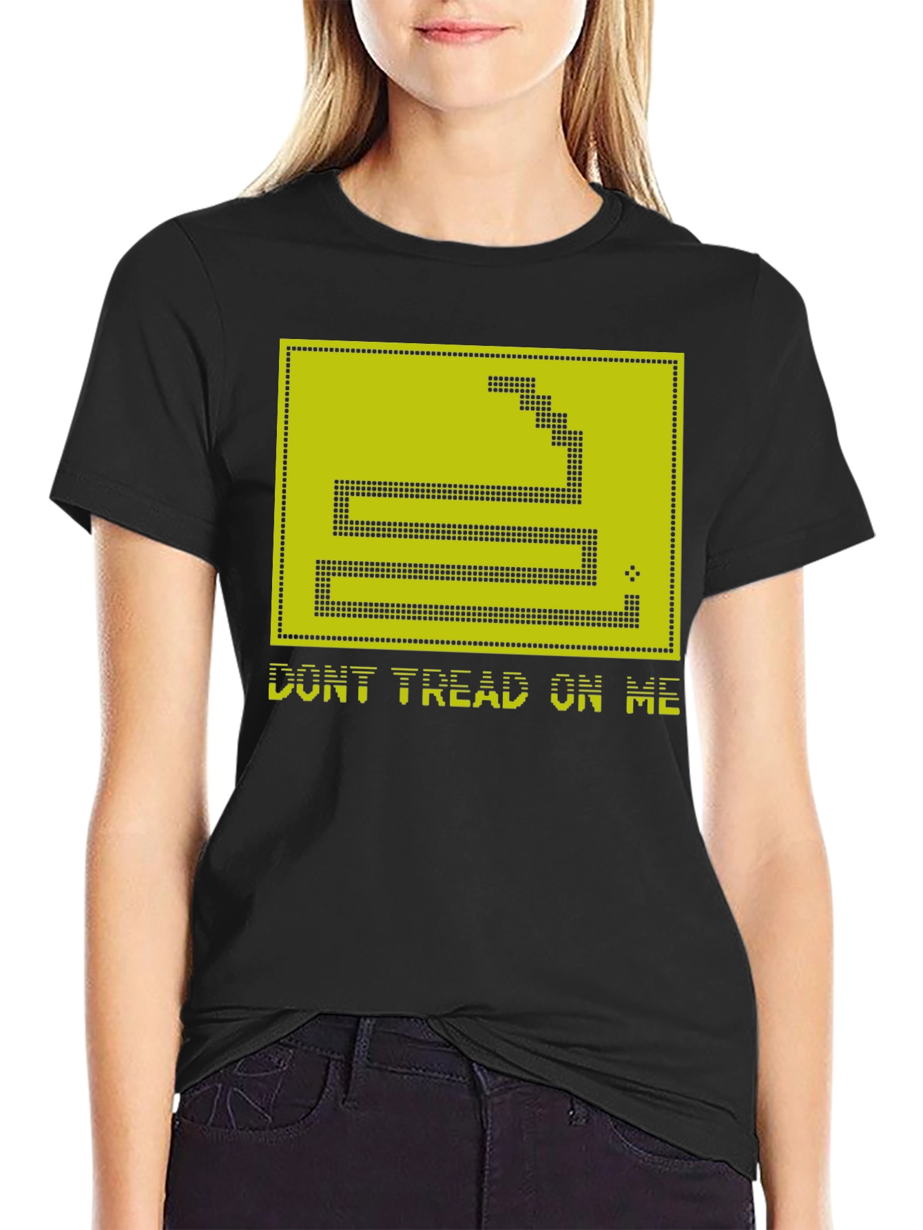 Dont Tread On Me Graphic Tee - Black