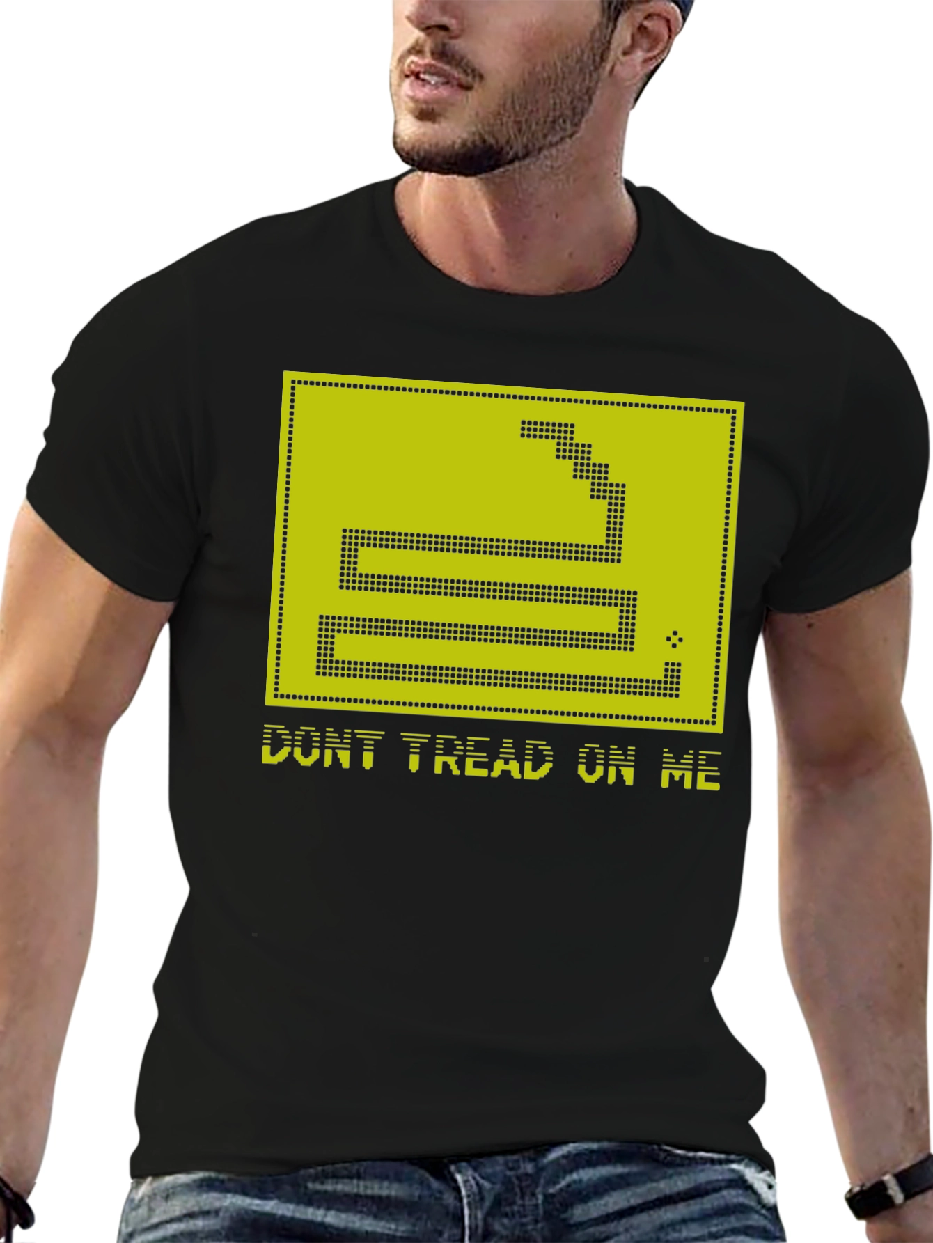 Dont Tread On Me Graphic Tee - Black