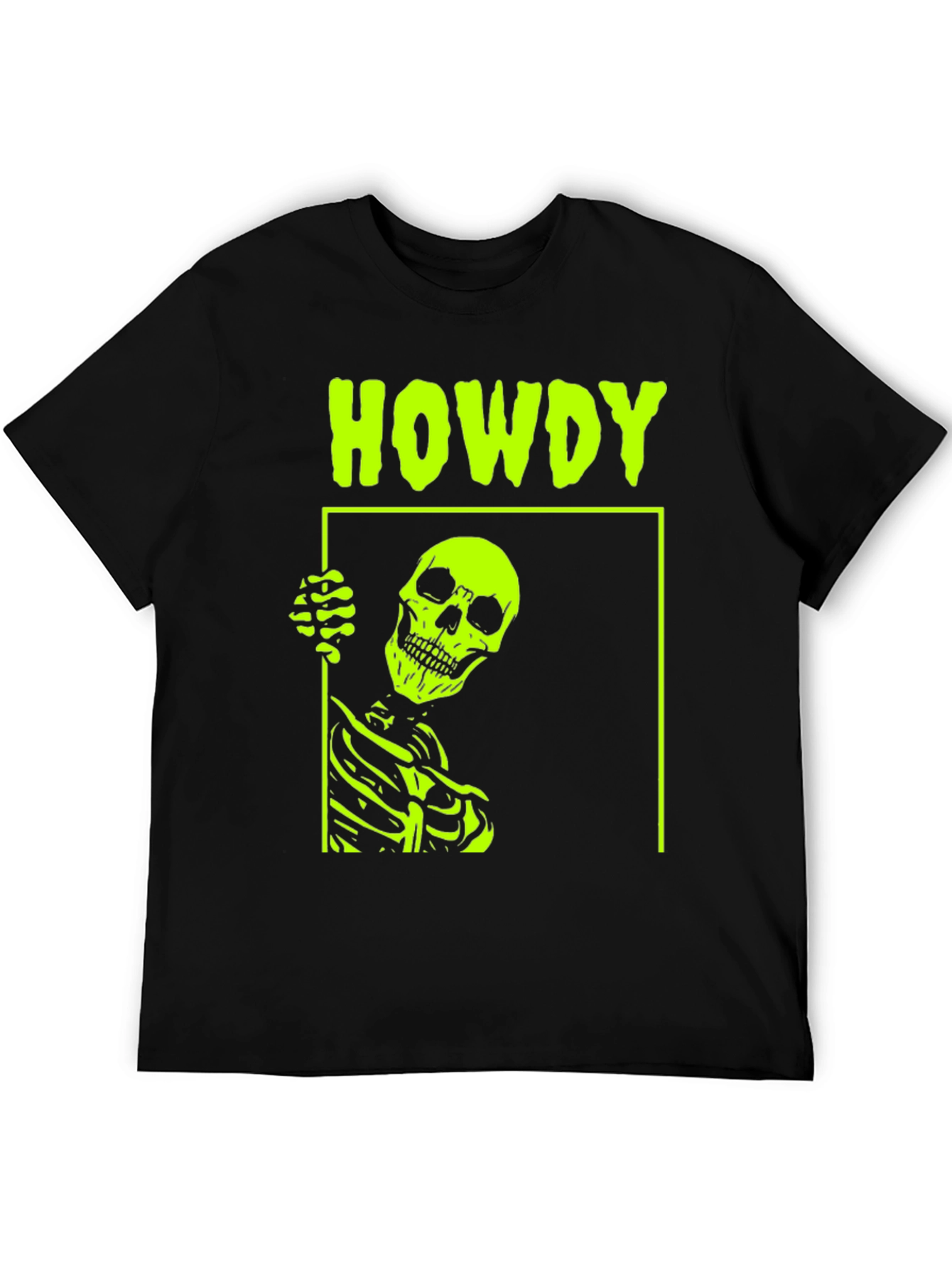 Howdy Skeleton Graphic Tee - Bold & Edgy