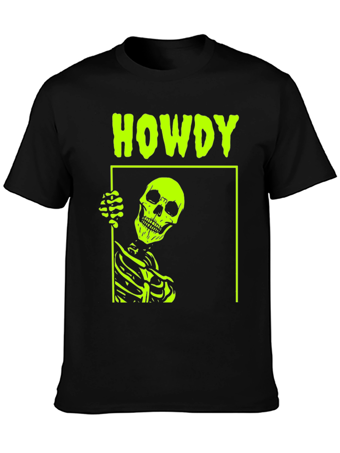 Howdy Skeleton Graphic Tee - Bold & Edgy