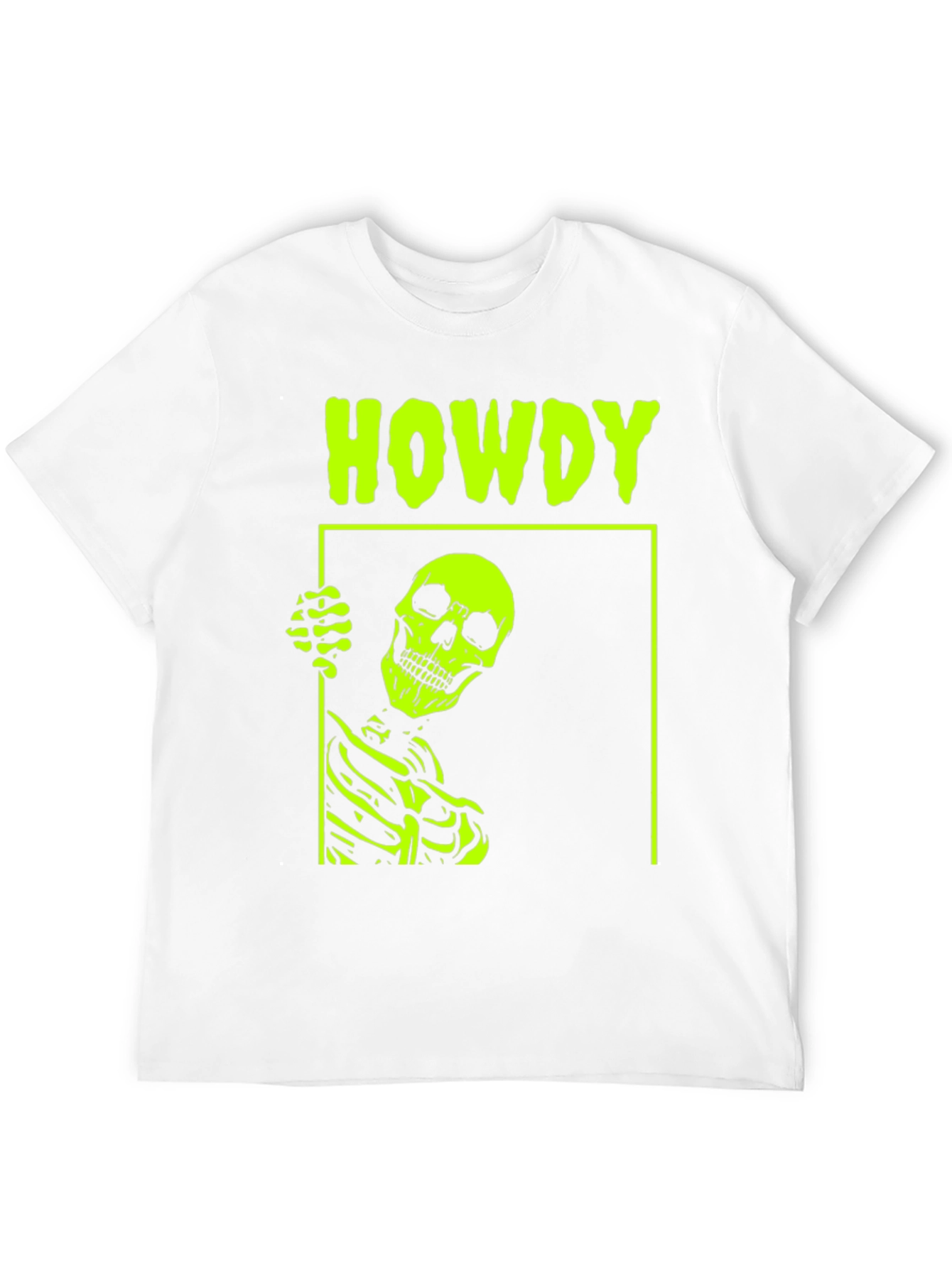 Howdy Skeleton Graphic Tee - Bold & Edgy