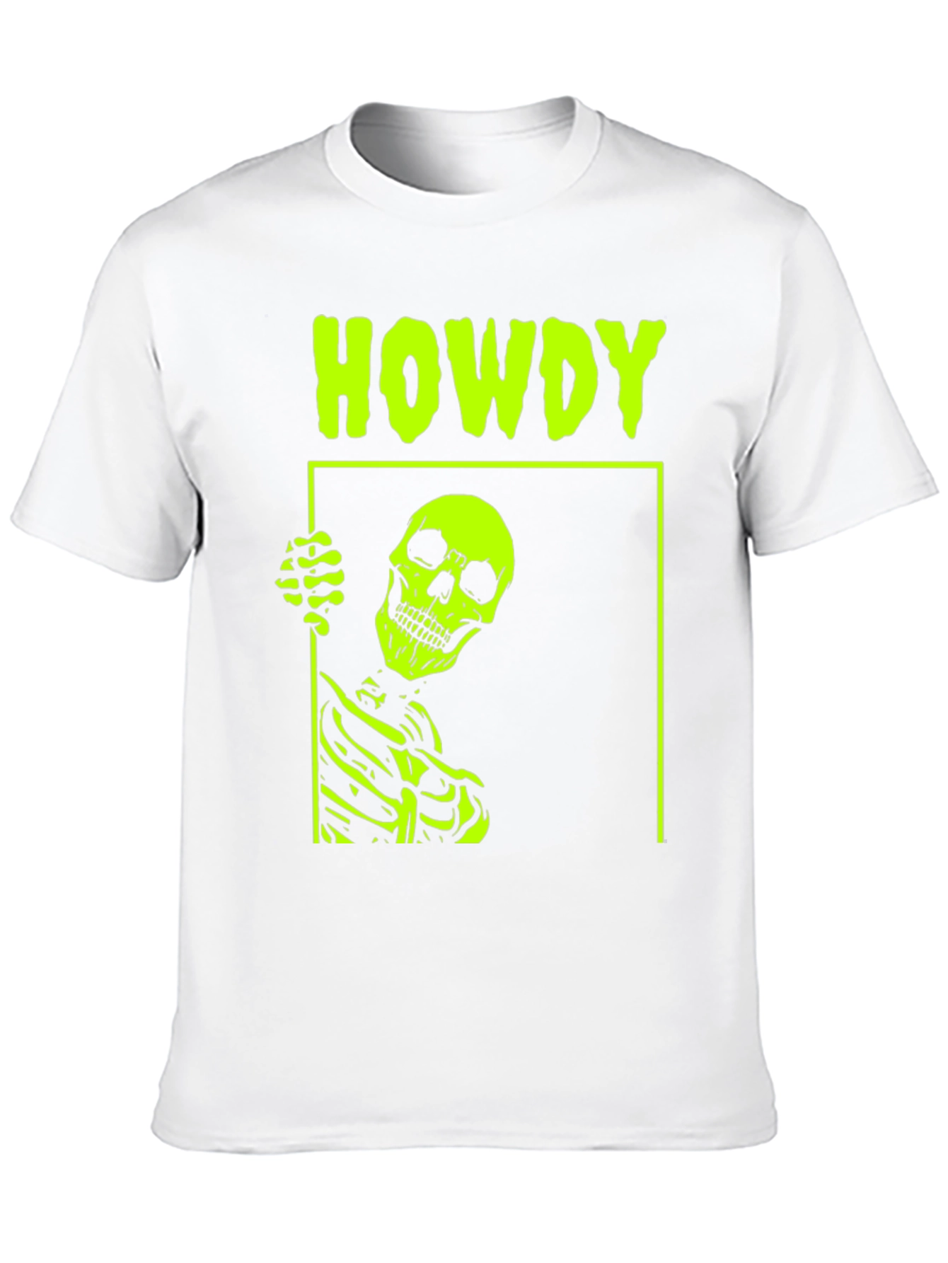 Howdy Skeleton Graphic Tee - Bold & Edgy