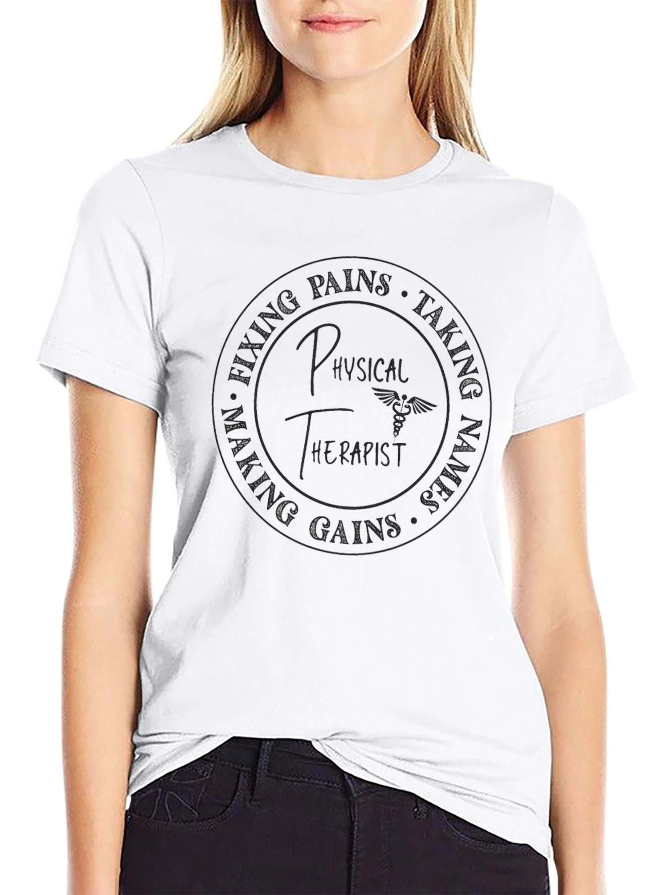 Physical Therapist Graphic Tee - Fixing Pains Taking Names