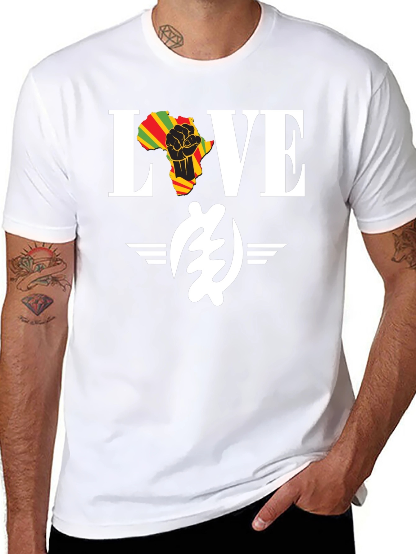 Love Africa Black History Month T-Shirt