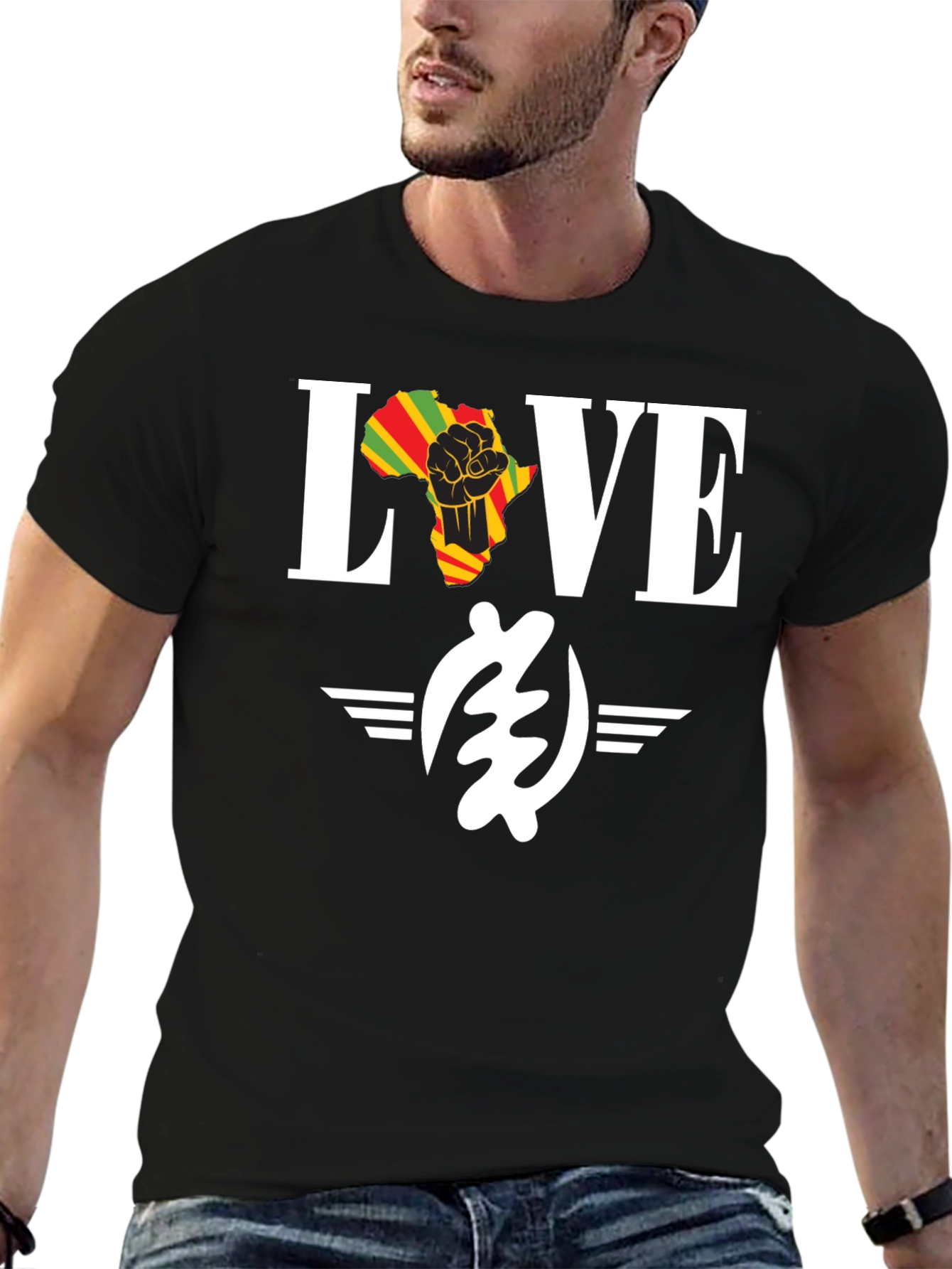 Love Africa Black History Month T-Shirt