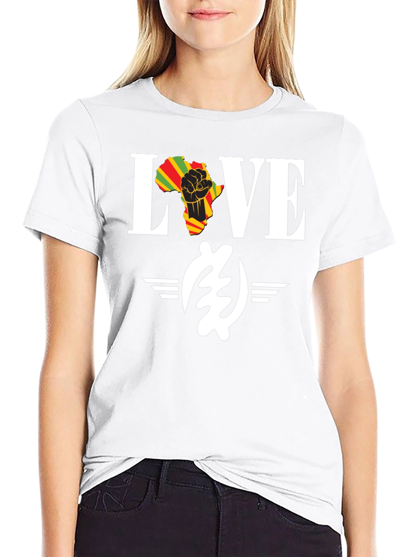 Love Africa Black History Month T-Shirt