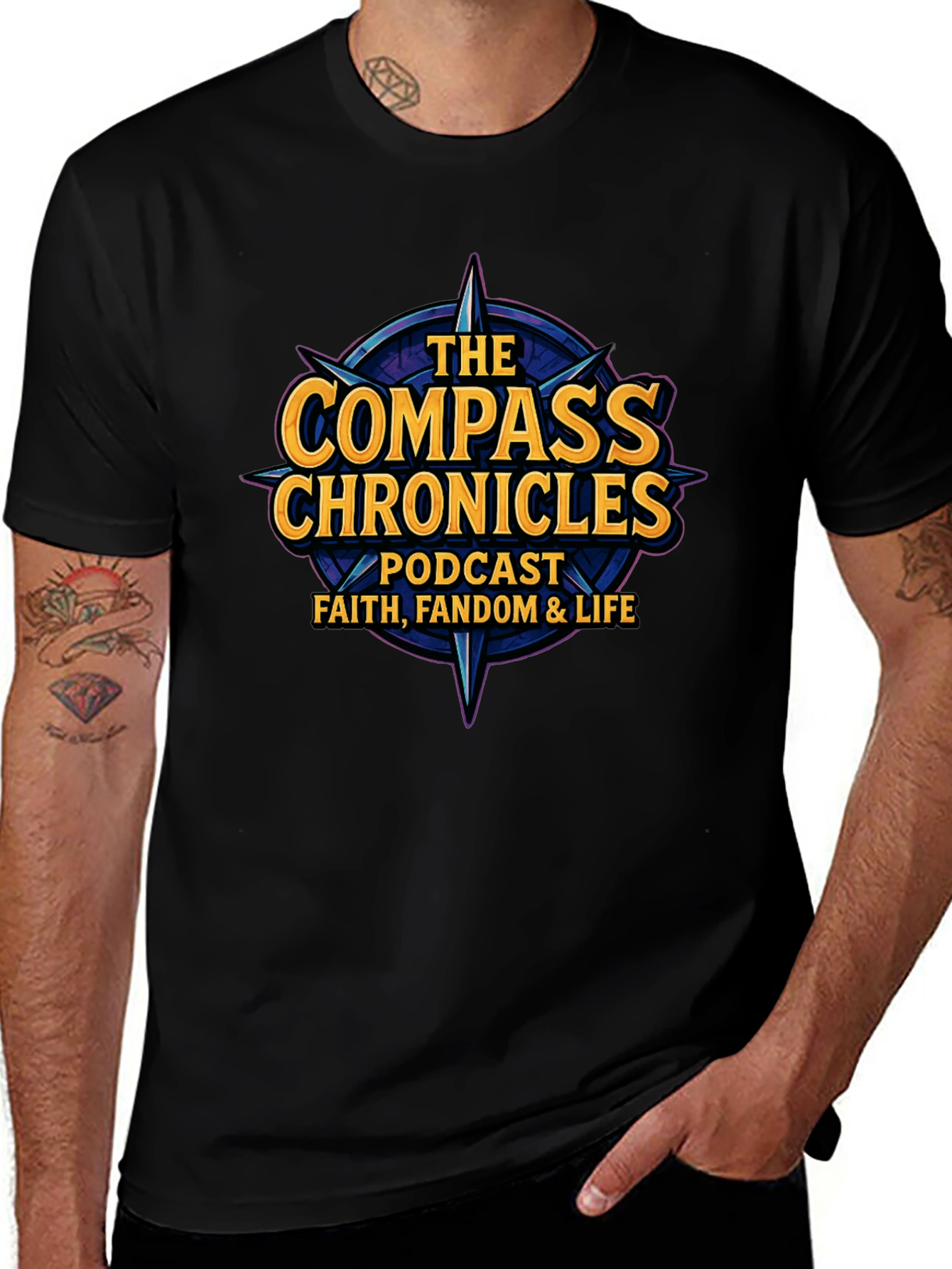 The Compass Chronicles Podcast T-Shirt - Faith Fandom Life