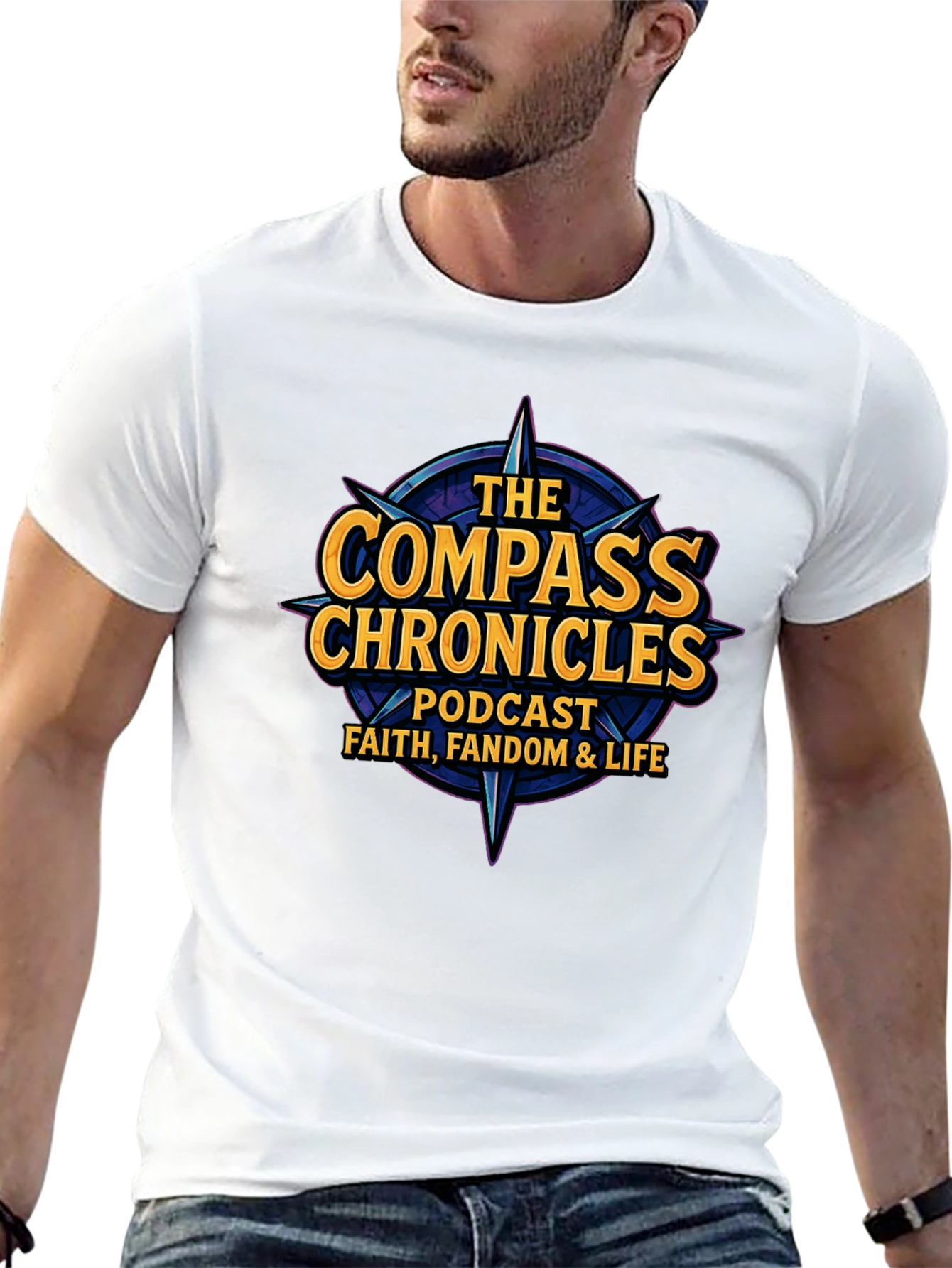 The Compass Chronicles Podcast T-Shirt - Faith Fandom Life