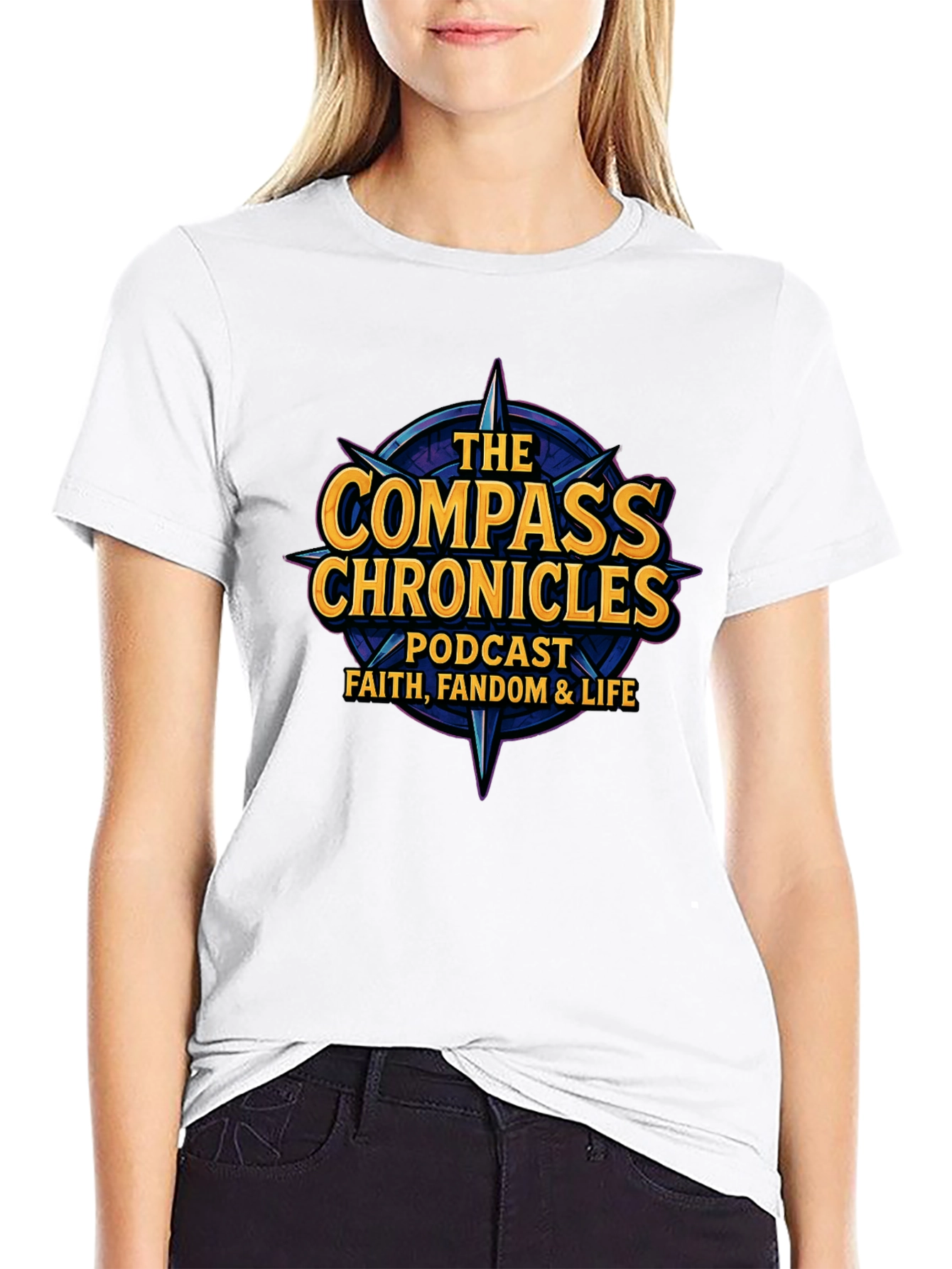 The Compass Chronicles Podcast T-Shirt - Faith Fandom Life