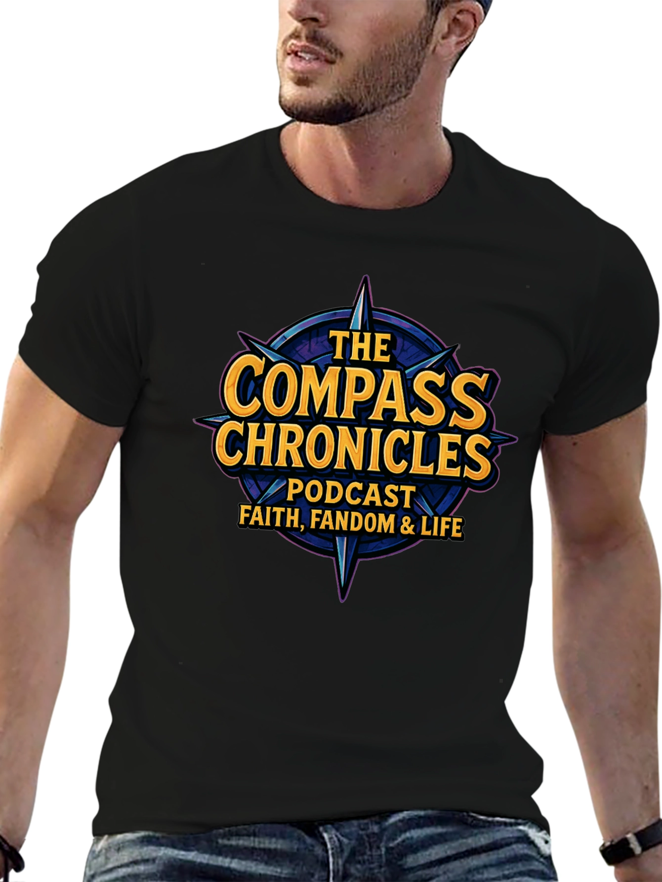 The Compass Chronicles Podcast T-Shirt - Faith Fandom Life