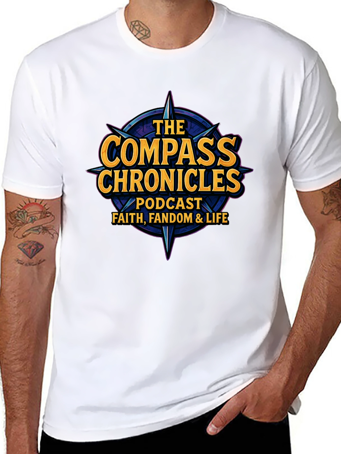 The Compass Chronicles Podcast T-Shirt - Faith Fandom Life