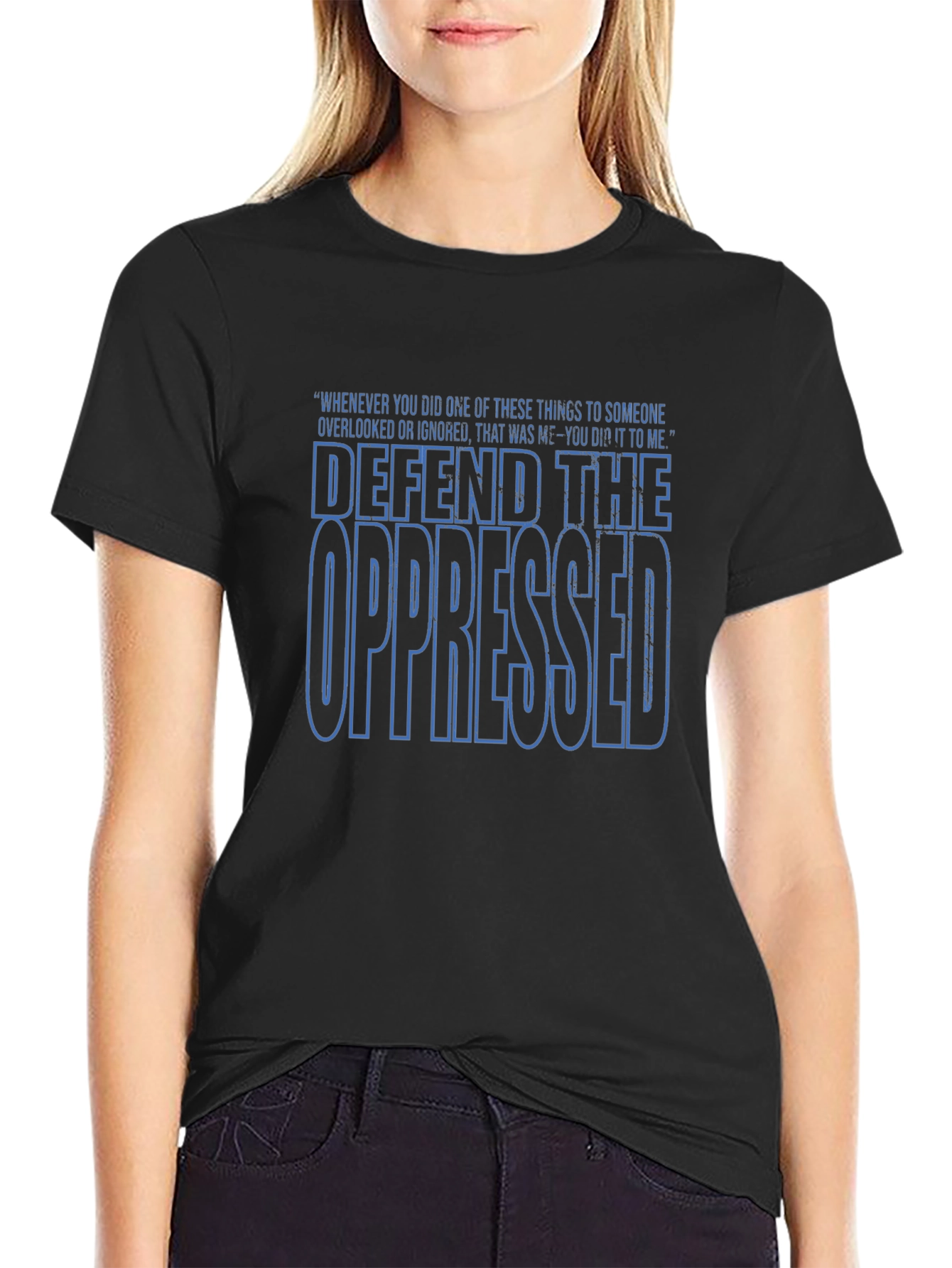 Defend The Oppressed Graphic T-Shirt