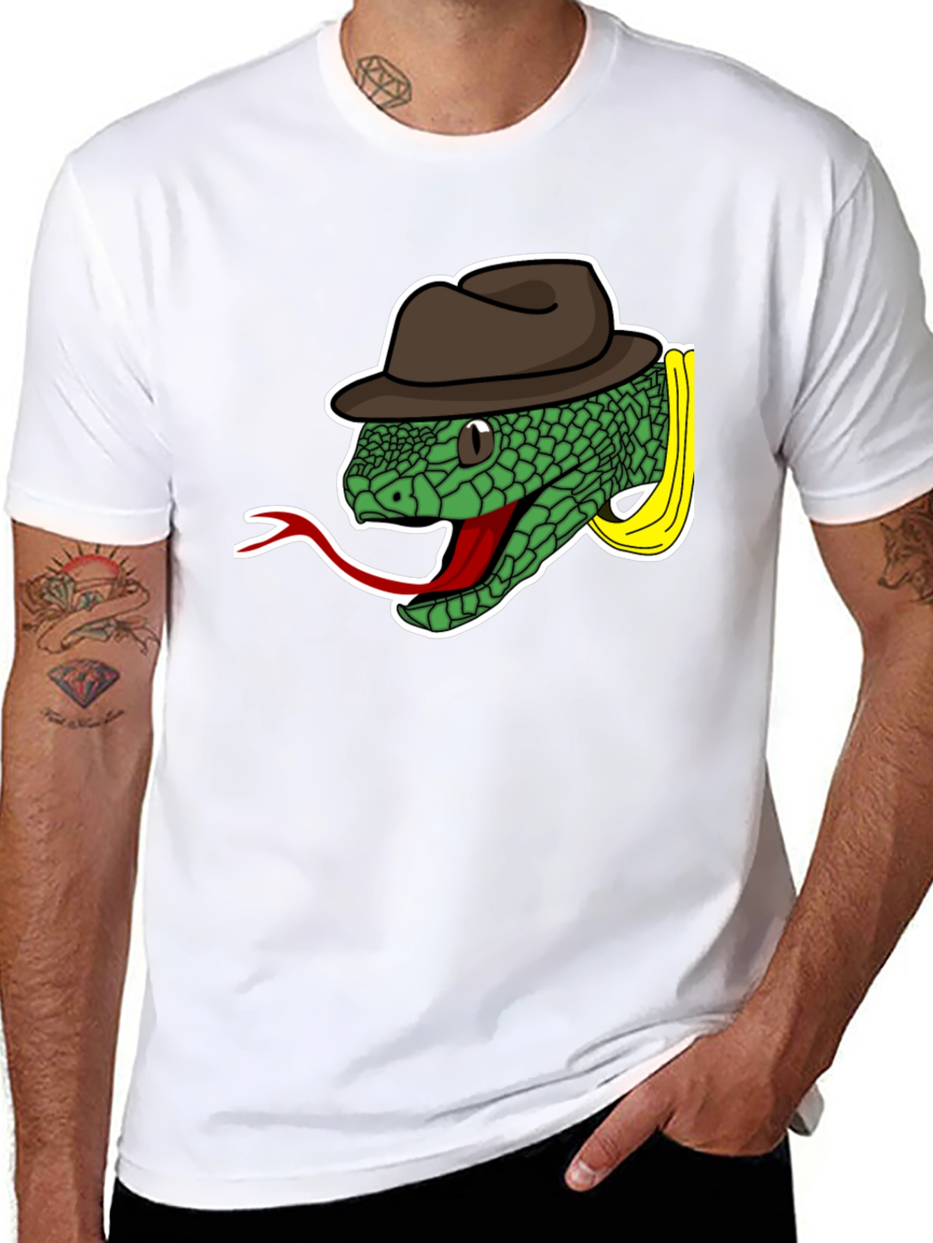 Snake with Fedora T-Shirt
