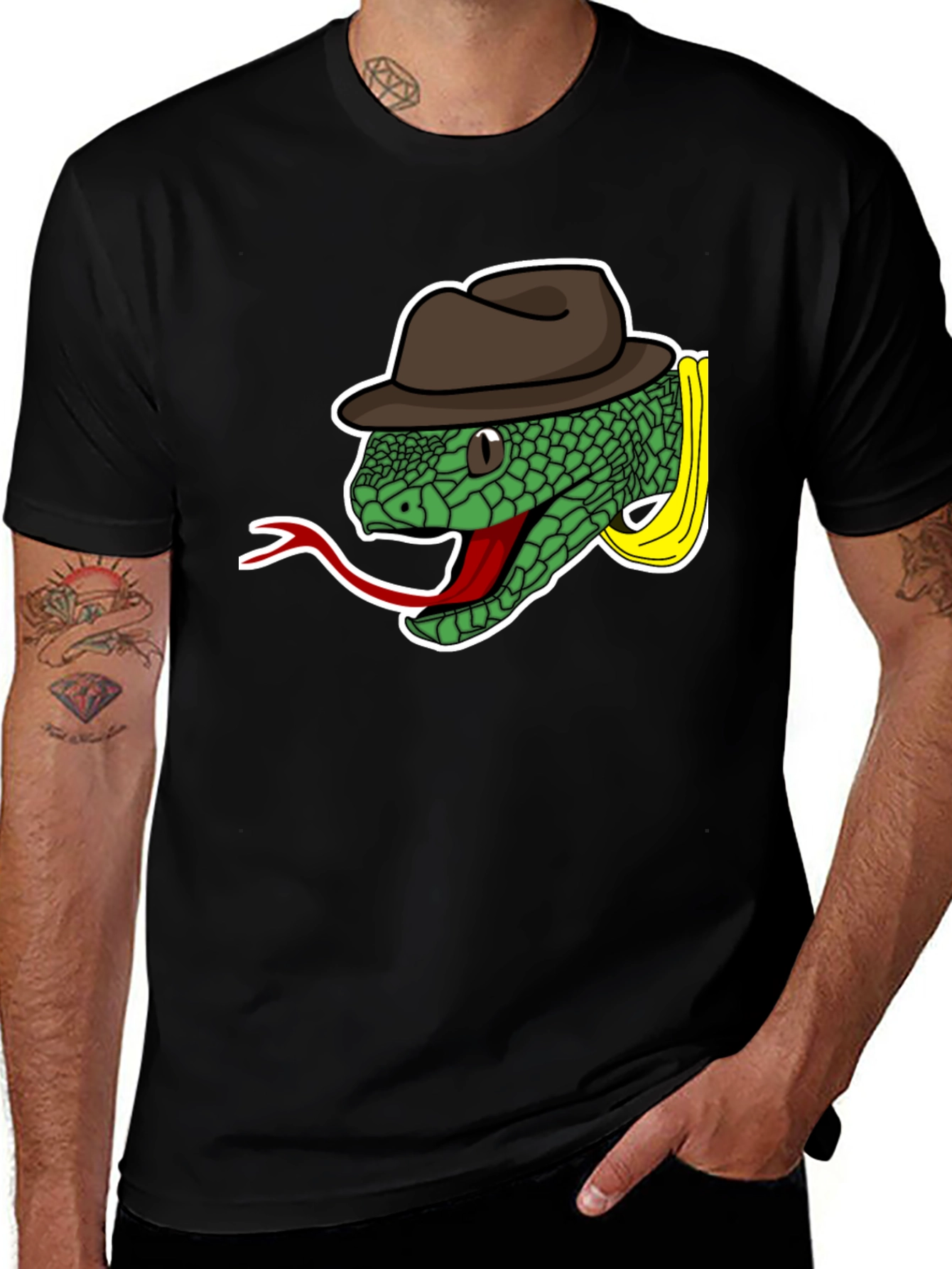 Snake with Fedora T-Shirt