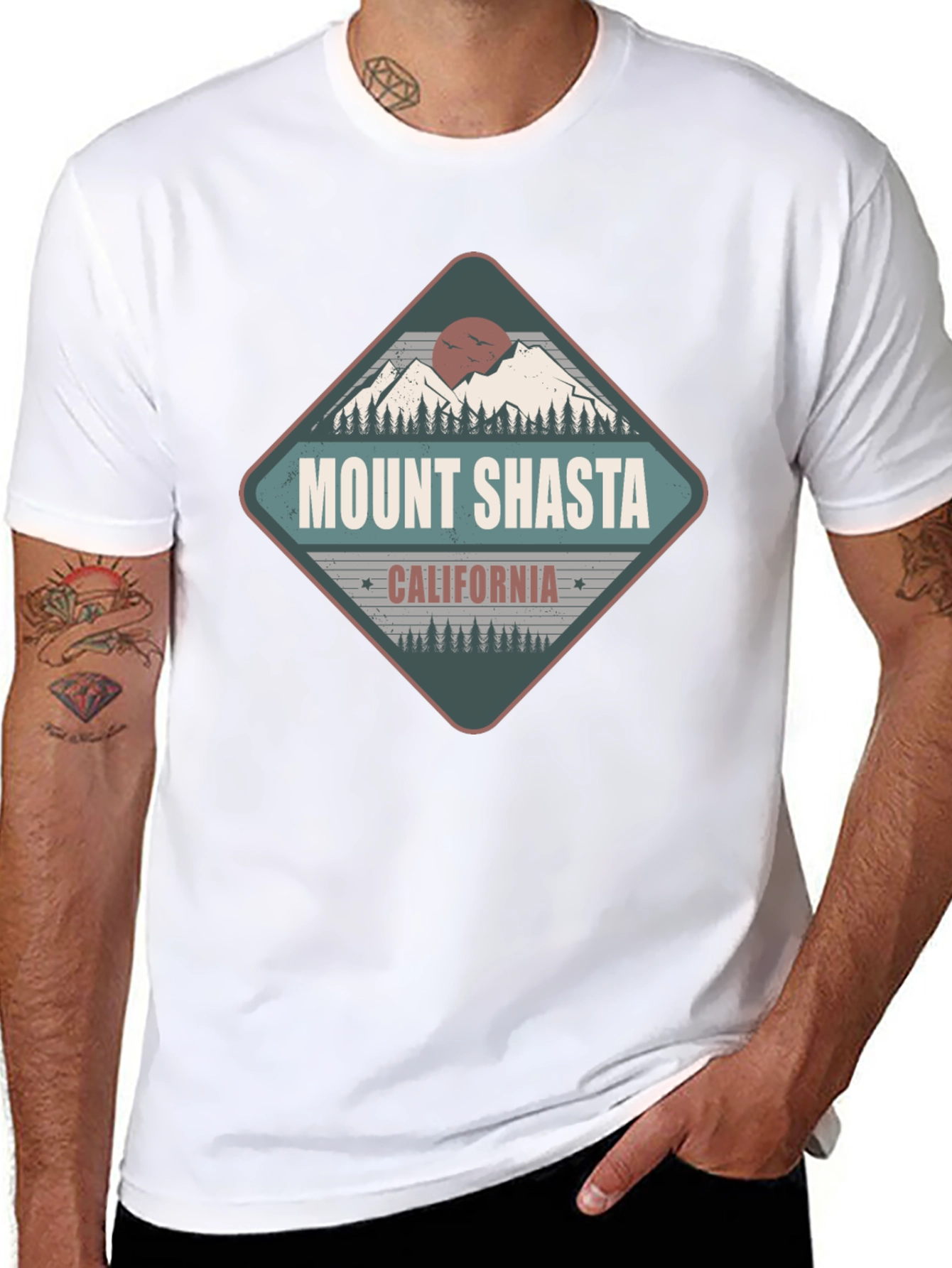 Mount Shasta California Graphic Tee