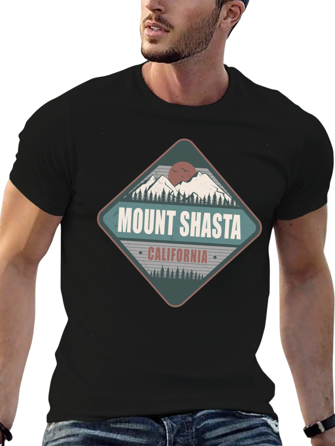Mount Shasta California Graphic Tee