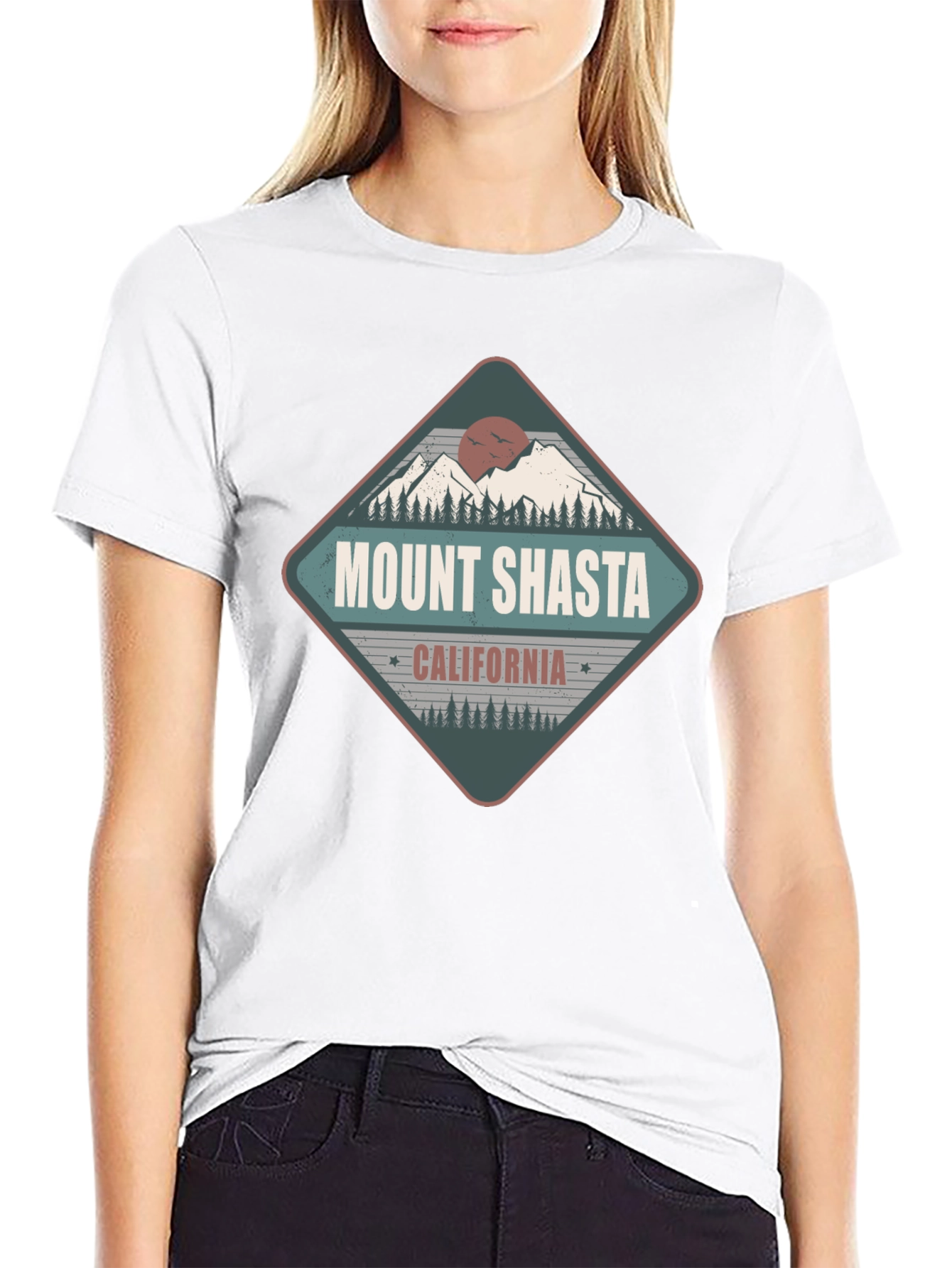 Mount Shasta California Graphic Tee