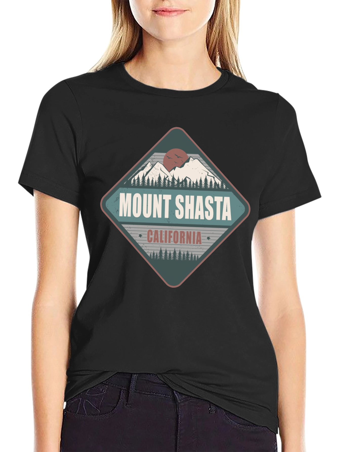 Mount Shasta California Graphic Tee