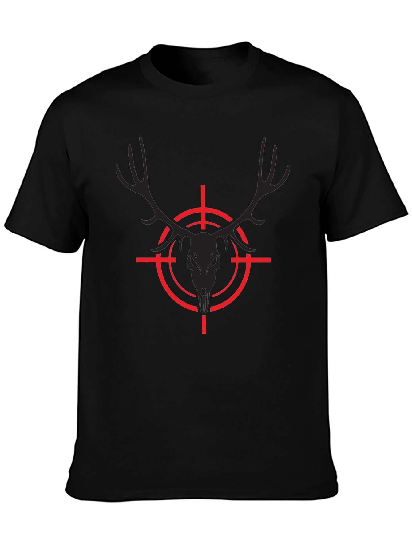 Target Deer Skull Graphic Tee - Black