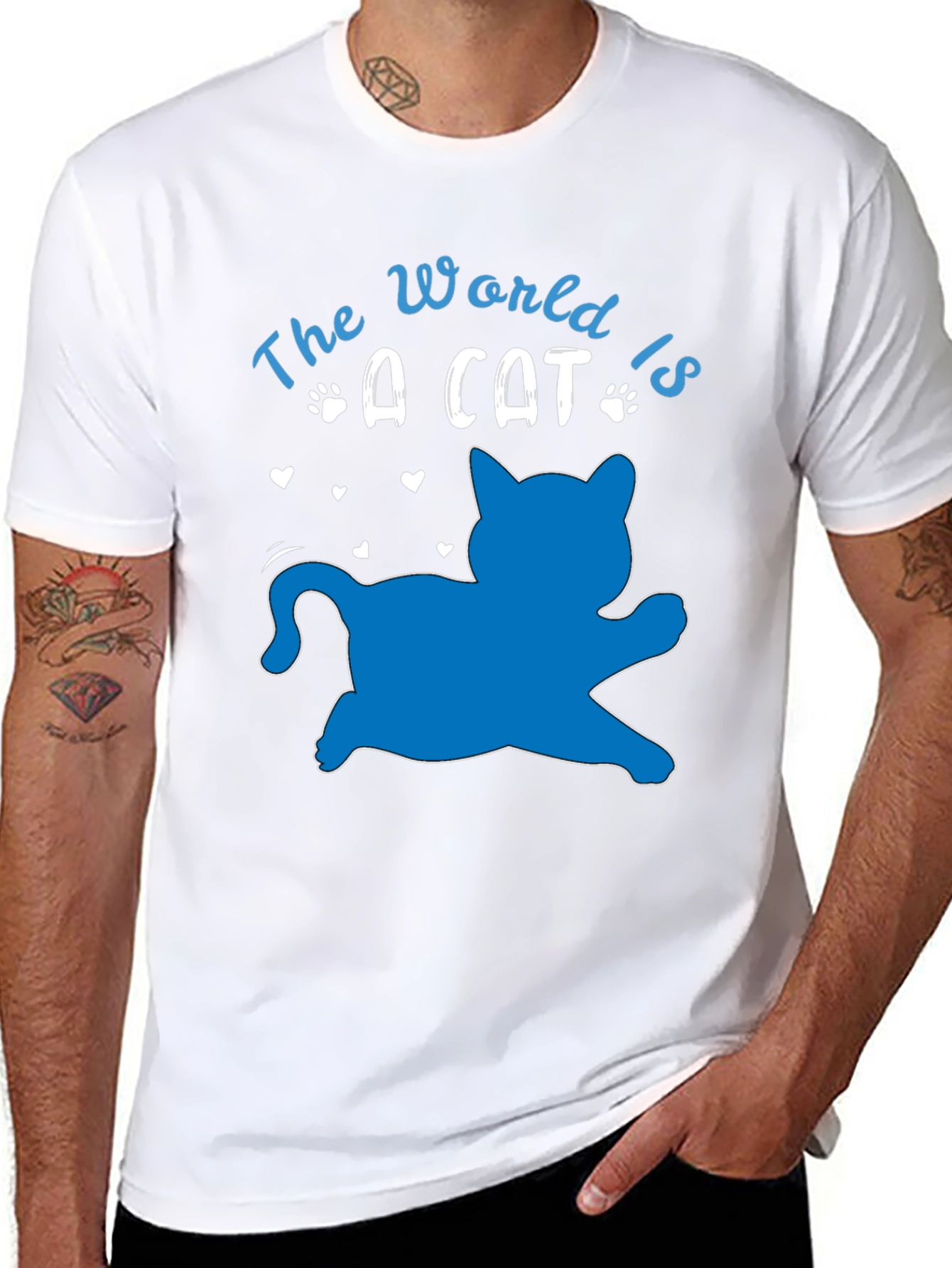 The World is a Cat Graphic Tee