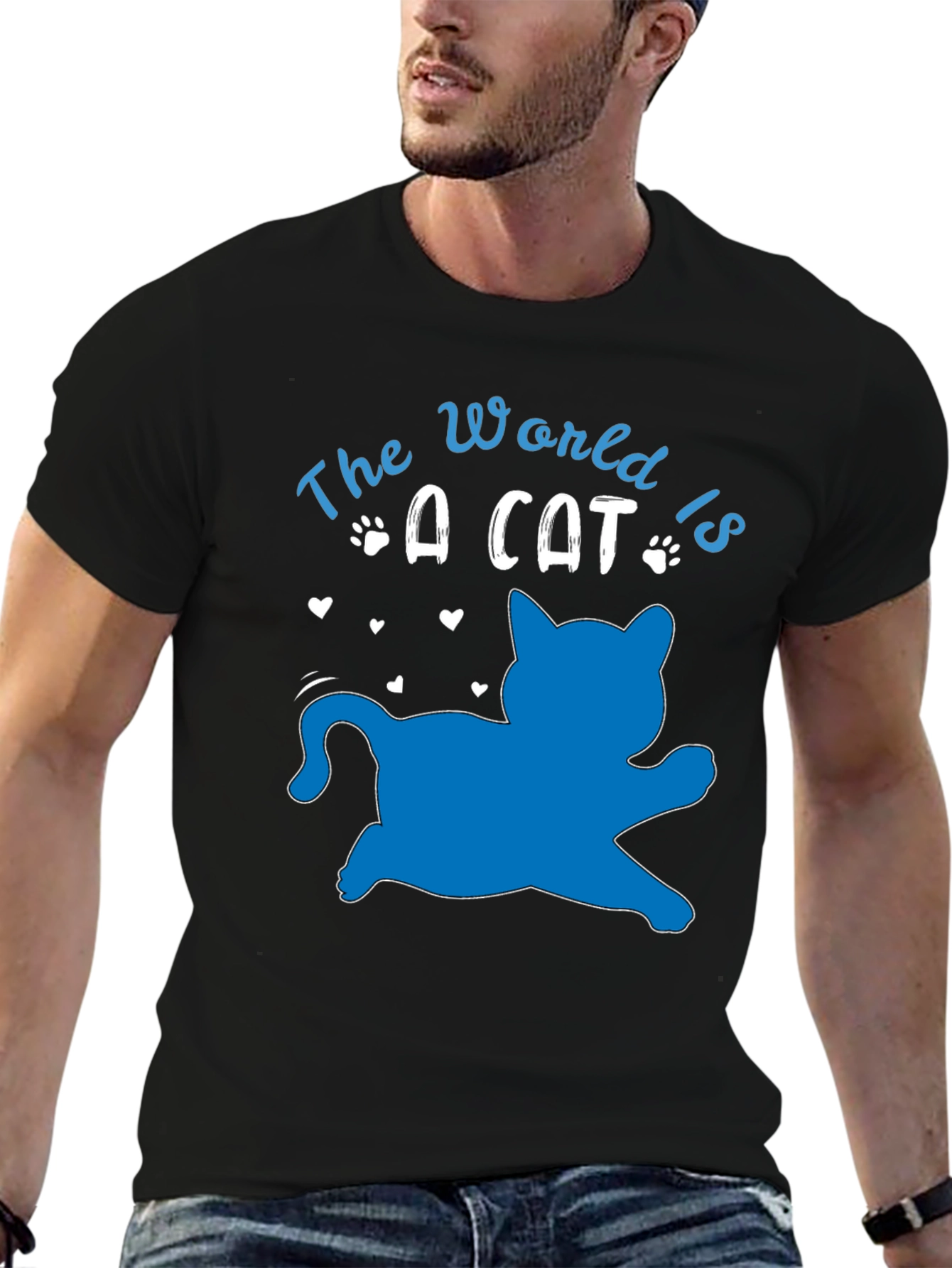 The World is a Cat Graphic Tee