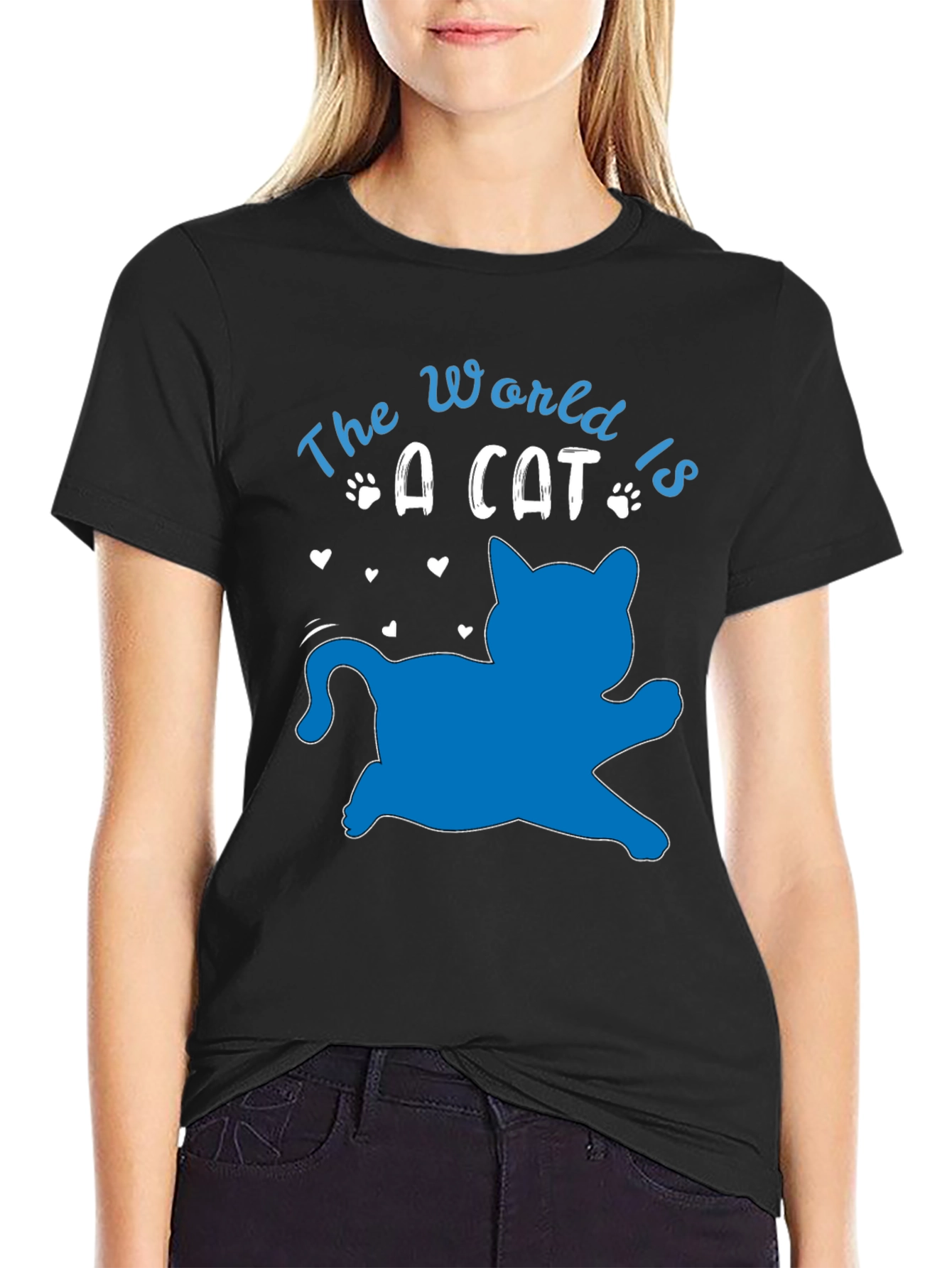 The World is a Cat Graphic Tee
