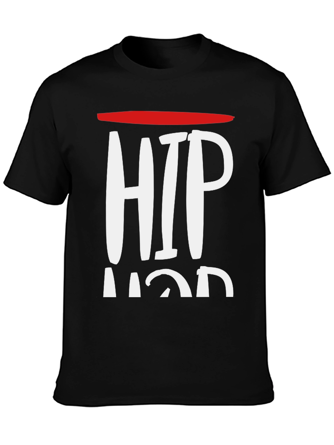 Hip Hop Graphic Tee - Mens Black T-Shirt