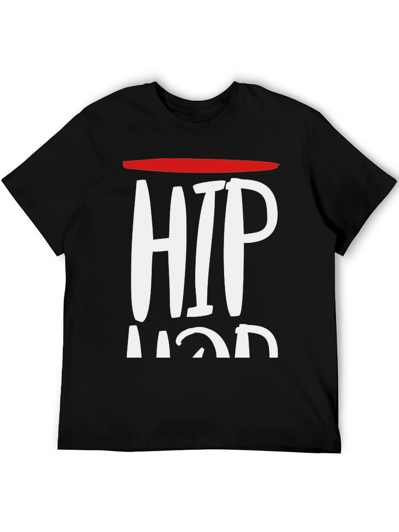 Hip Hop Graphic Tee - Mens Black T-Shirt