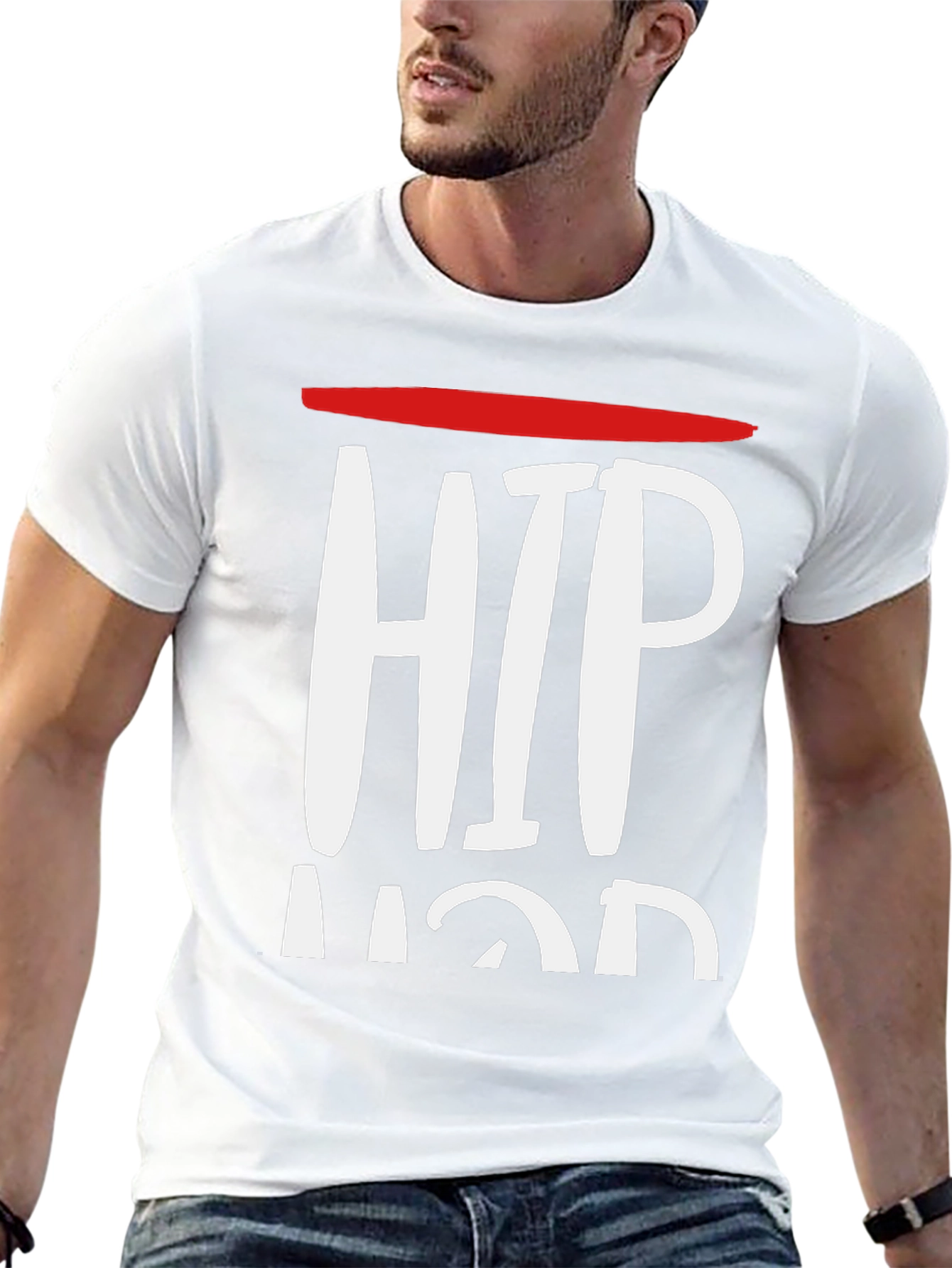 Hip Hop Graphic Tee - Mens Black T-Shirt