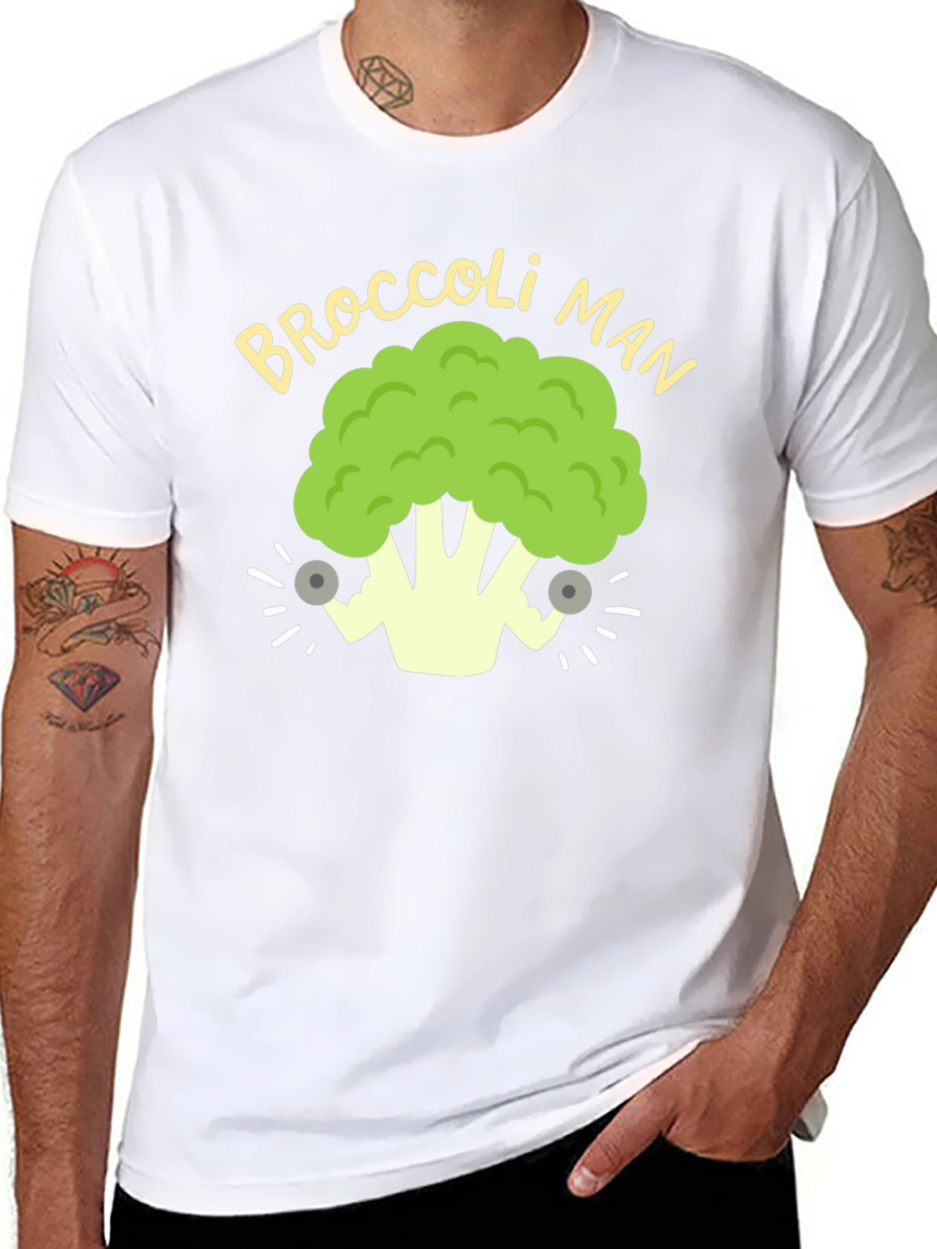 Broccoli Man Graphic T-Shirt