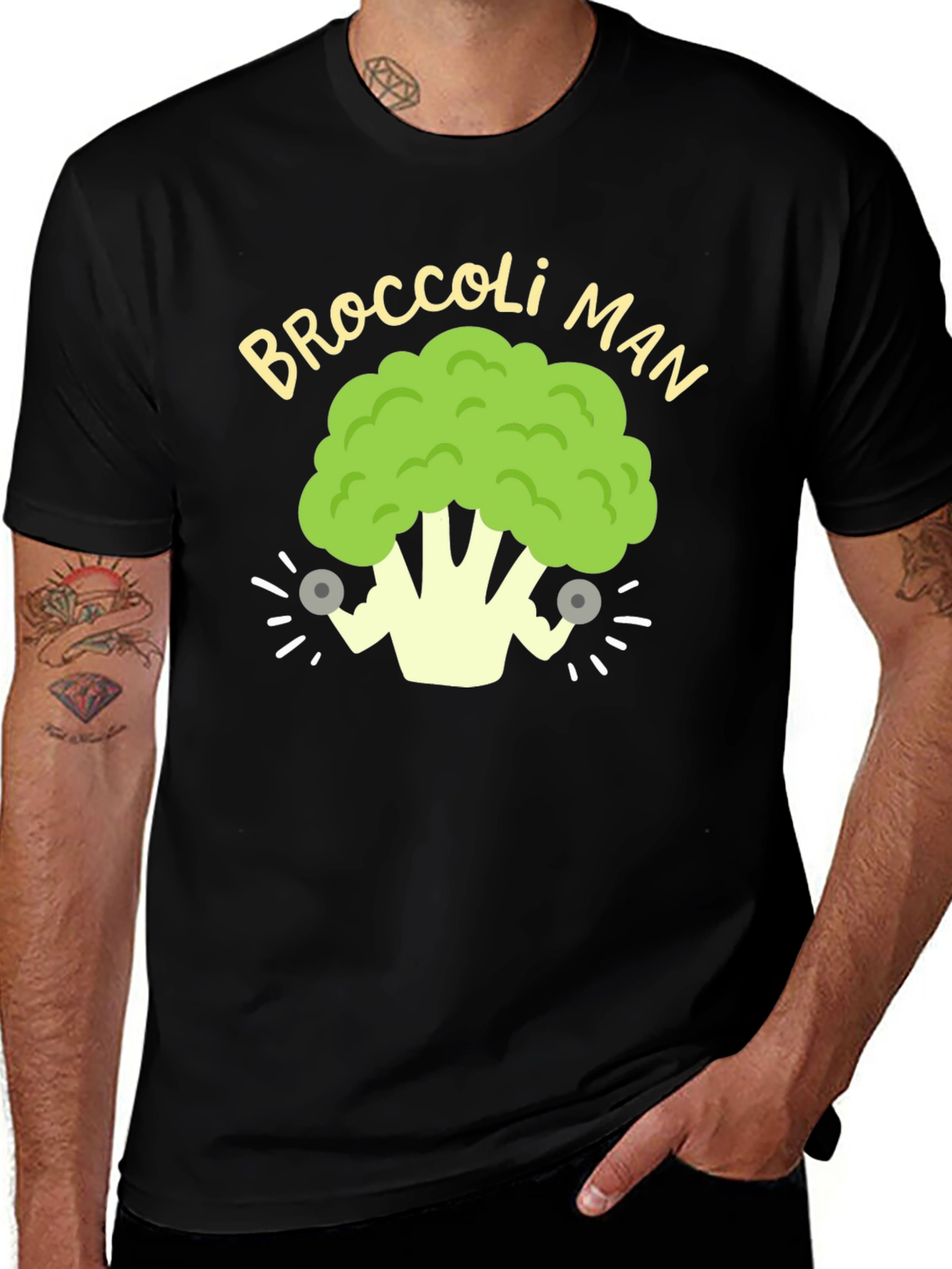 Broccoli Man Graphic T-Shirt