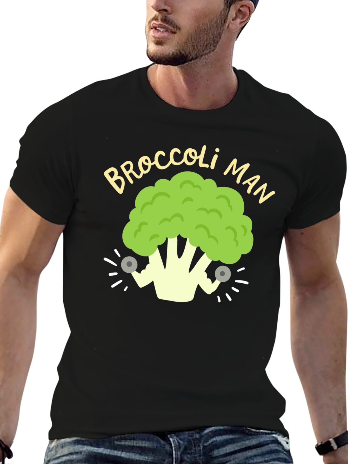 Broccoli Man Graphic T-Shirt