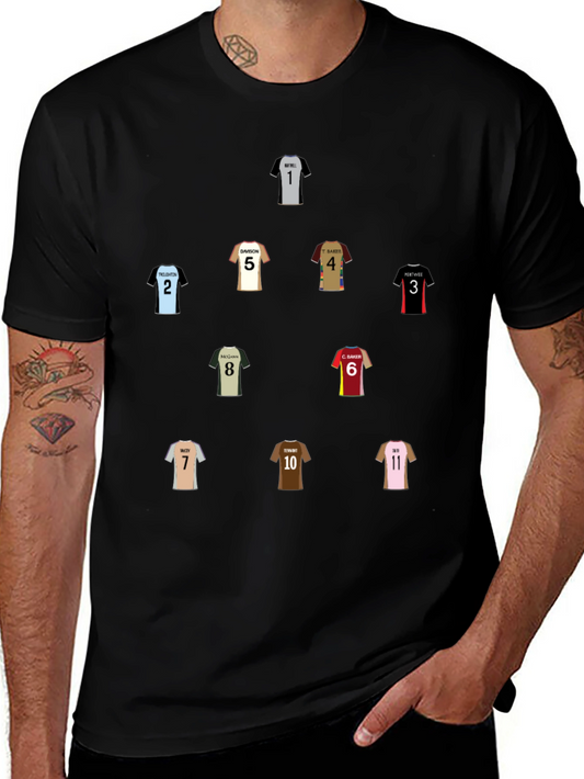 Soccer Squad Graphic Tee - Black