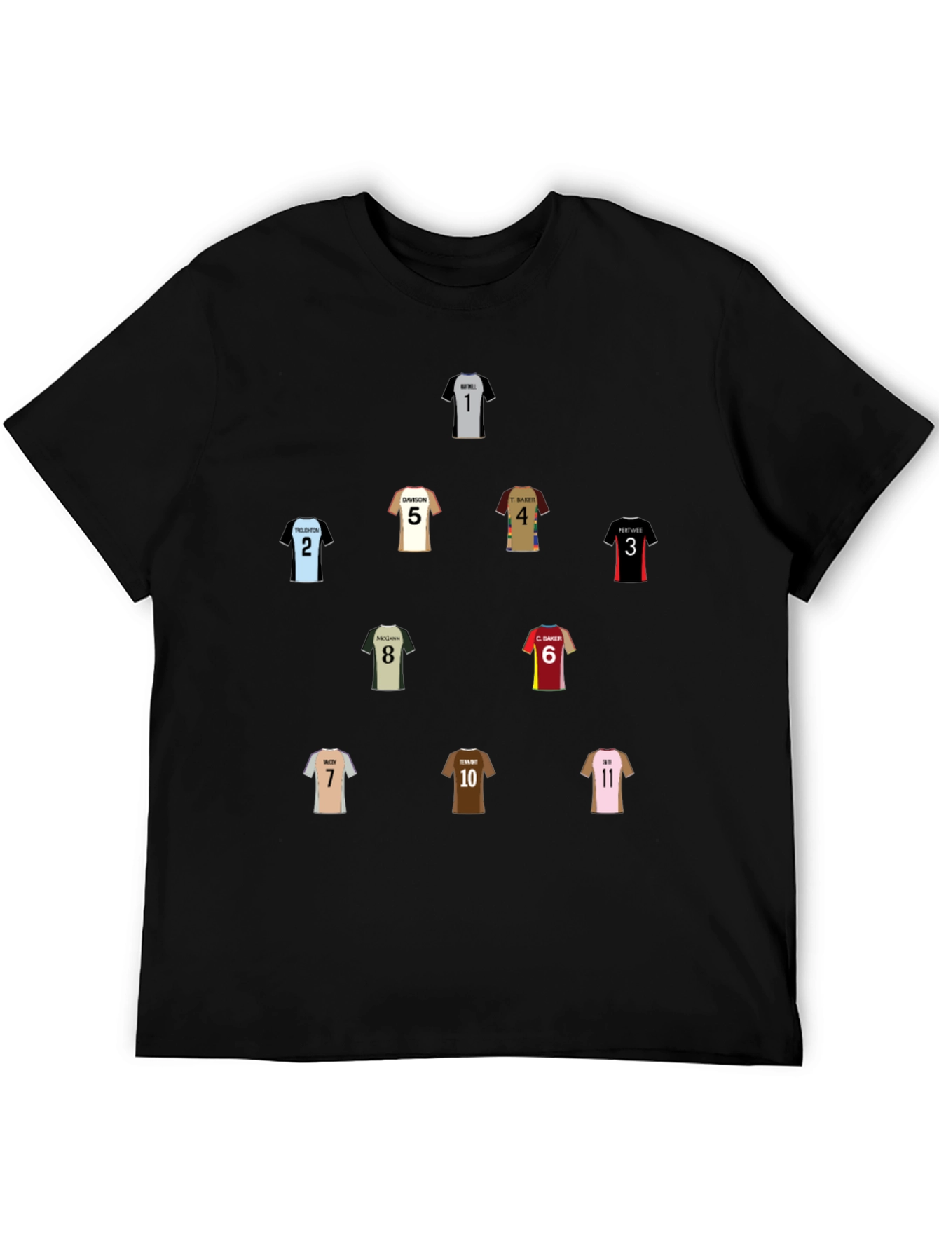 Soccer Squad Graphic Tee - Black