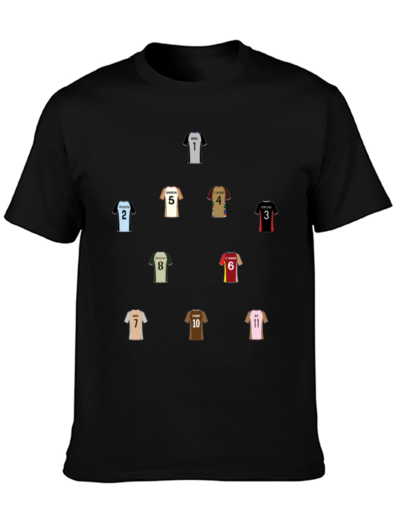 Soccer Squad Graphic Tee - Black