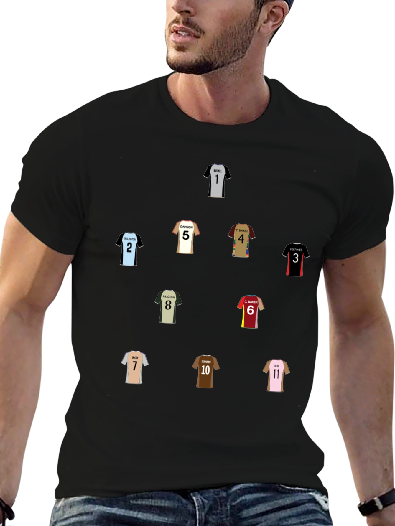 Soccer Squad Graphic Tee - Black