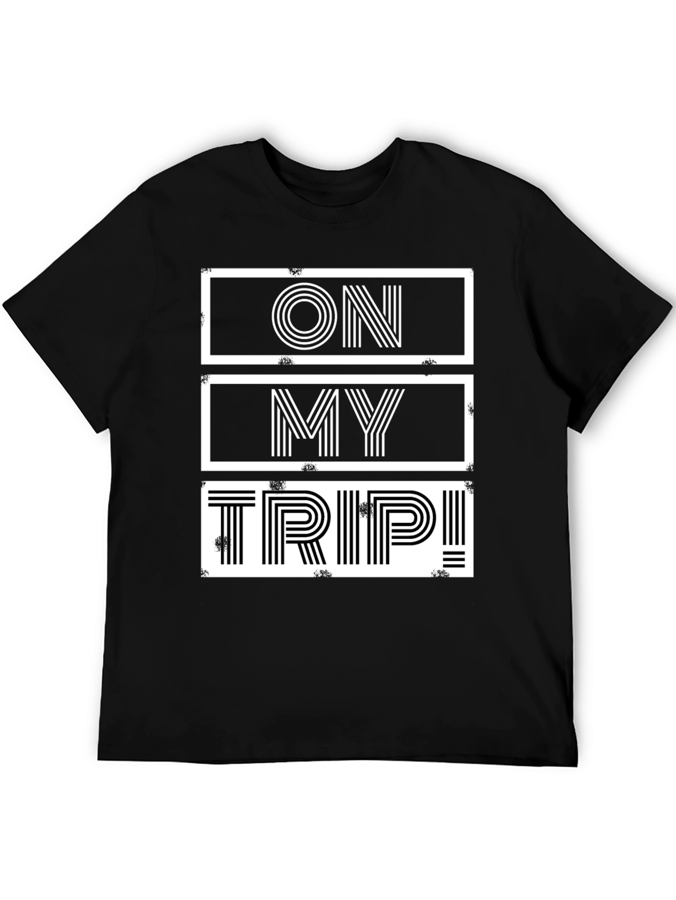 On My Trip Graphic T-Shirt Black