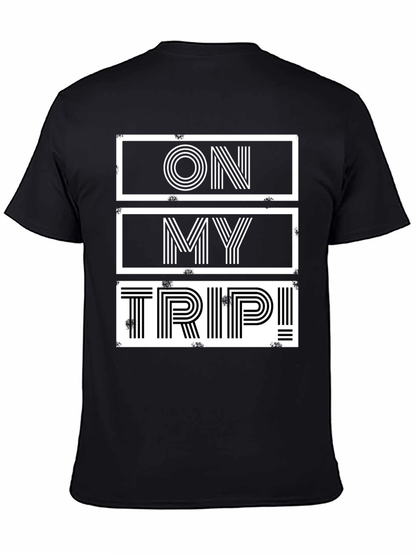 On My Trip Graphic T-Shirt Black