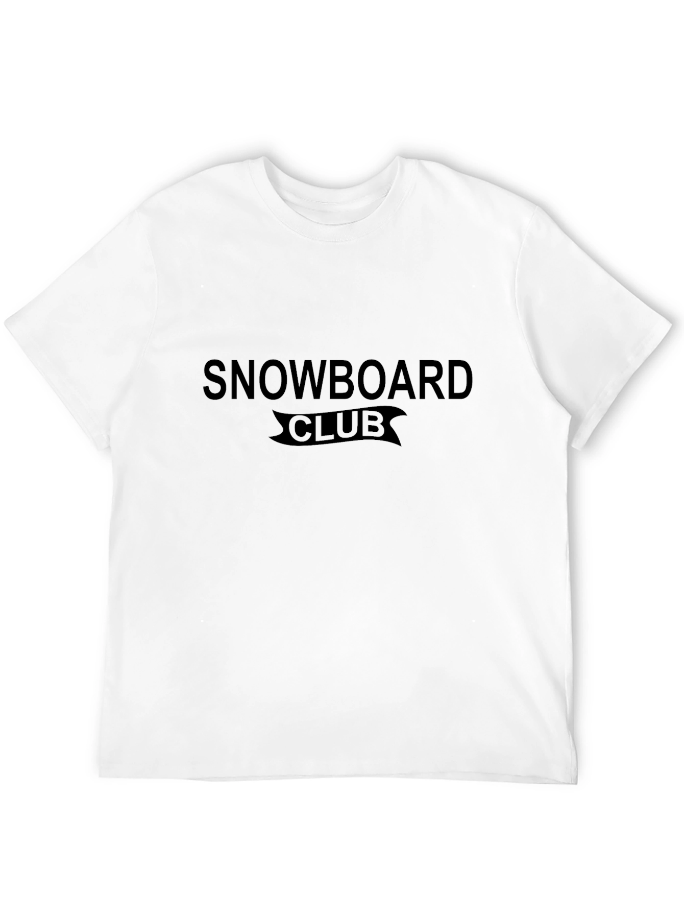 Snowboard Club Black Graphic T-Shirt
