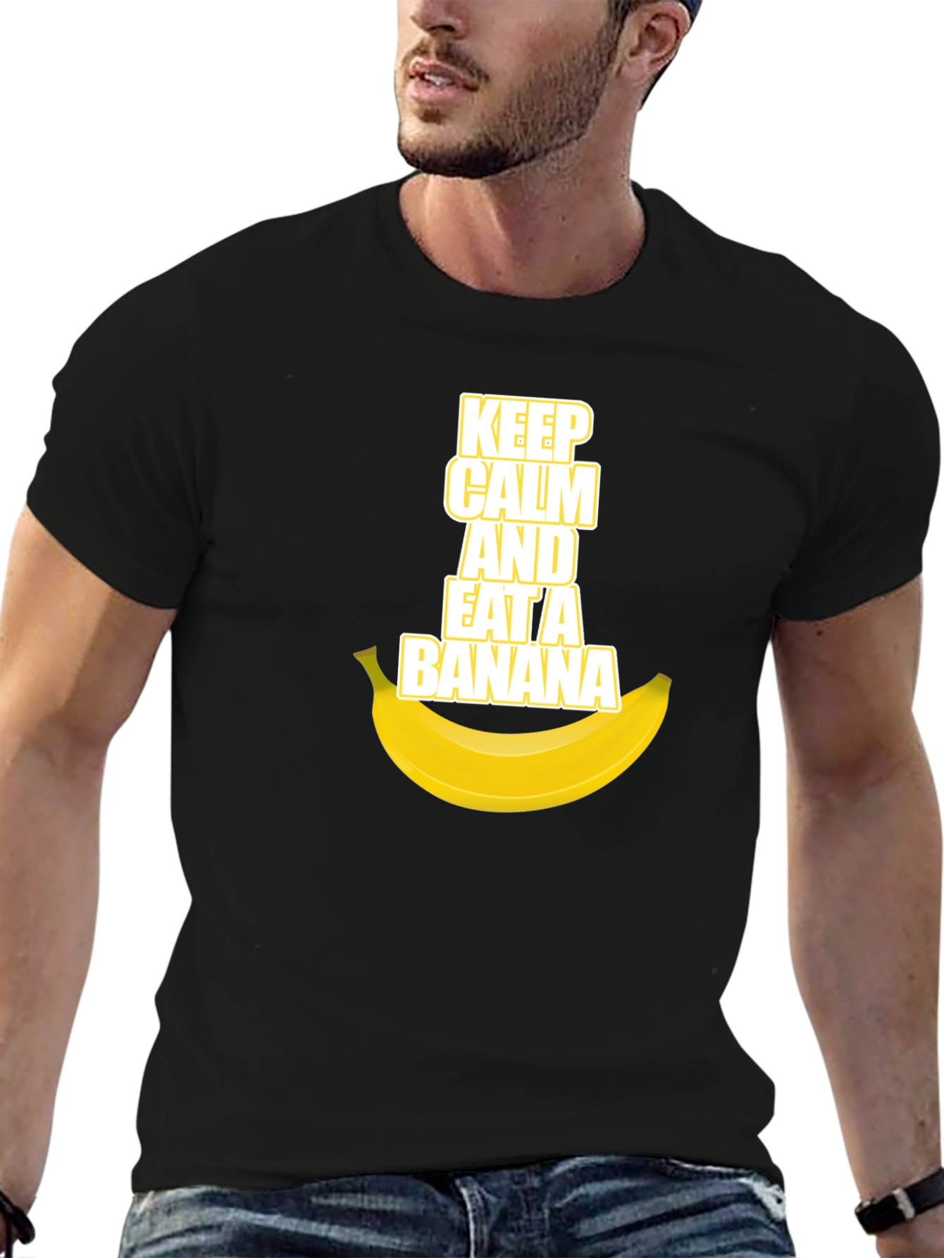 Keep Calm and Eat a Banana Graphic Tee