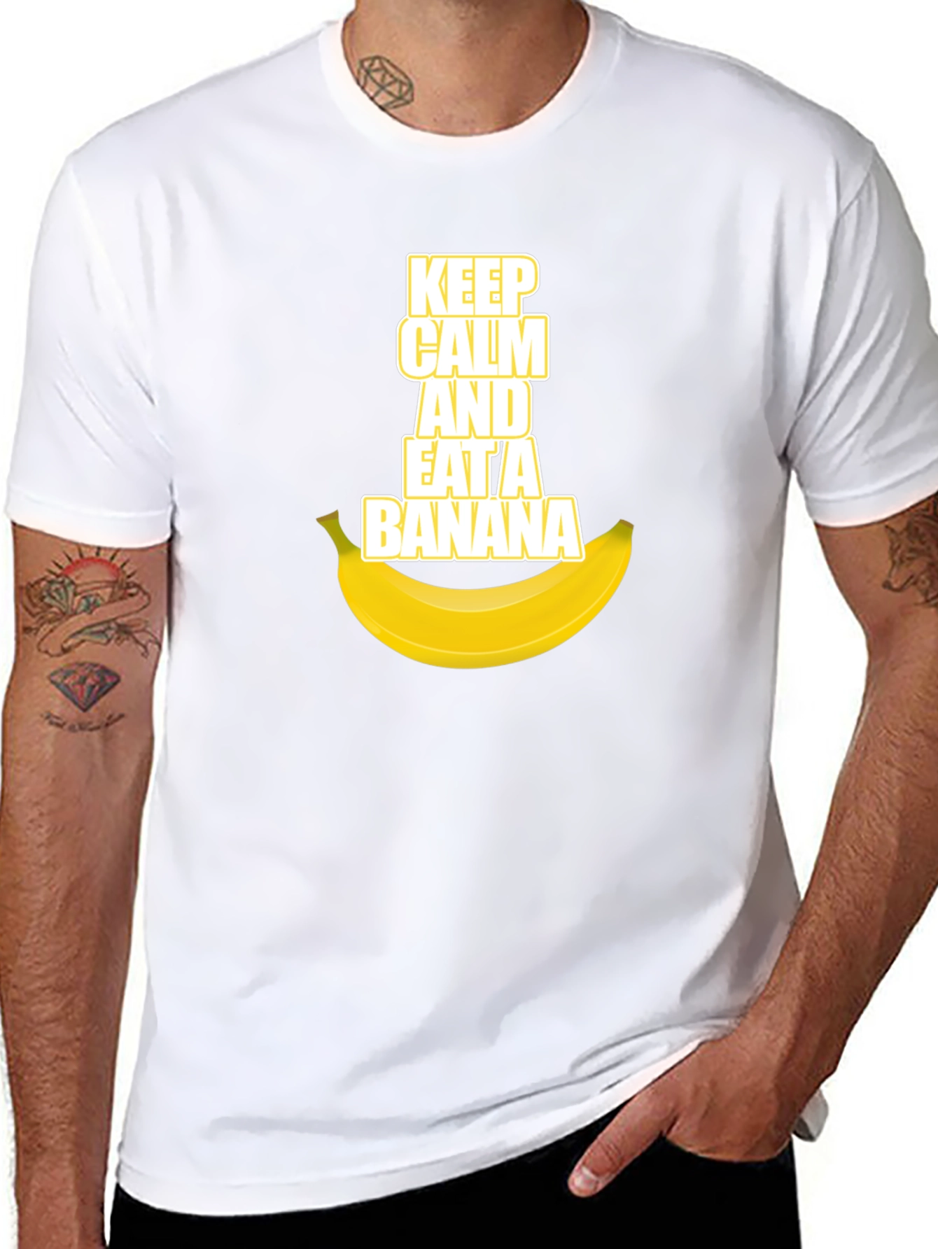 Keep Calm and Eat a Banana Graphic Tee