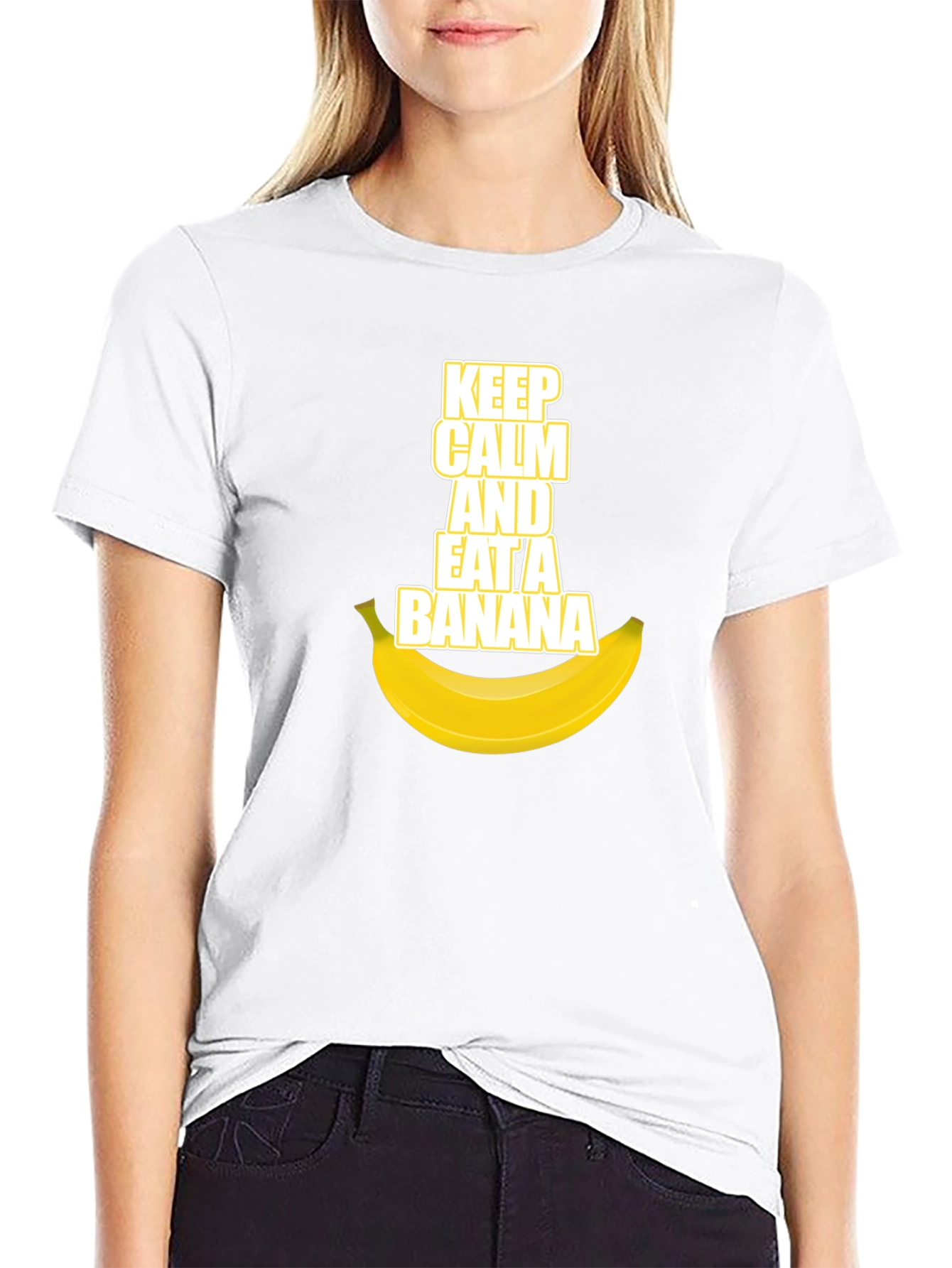 Keep Calm and Eat a Banana Graphic Tee